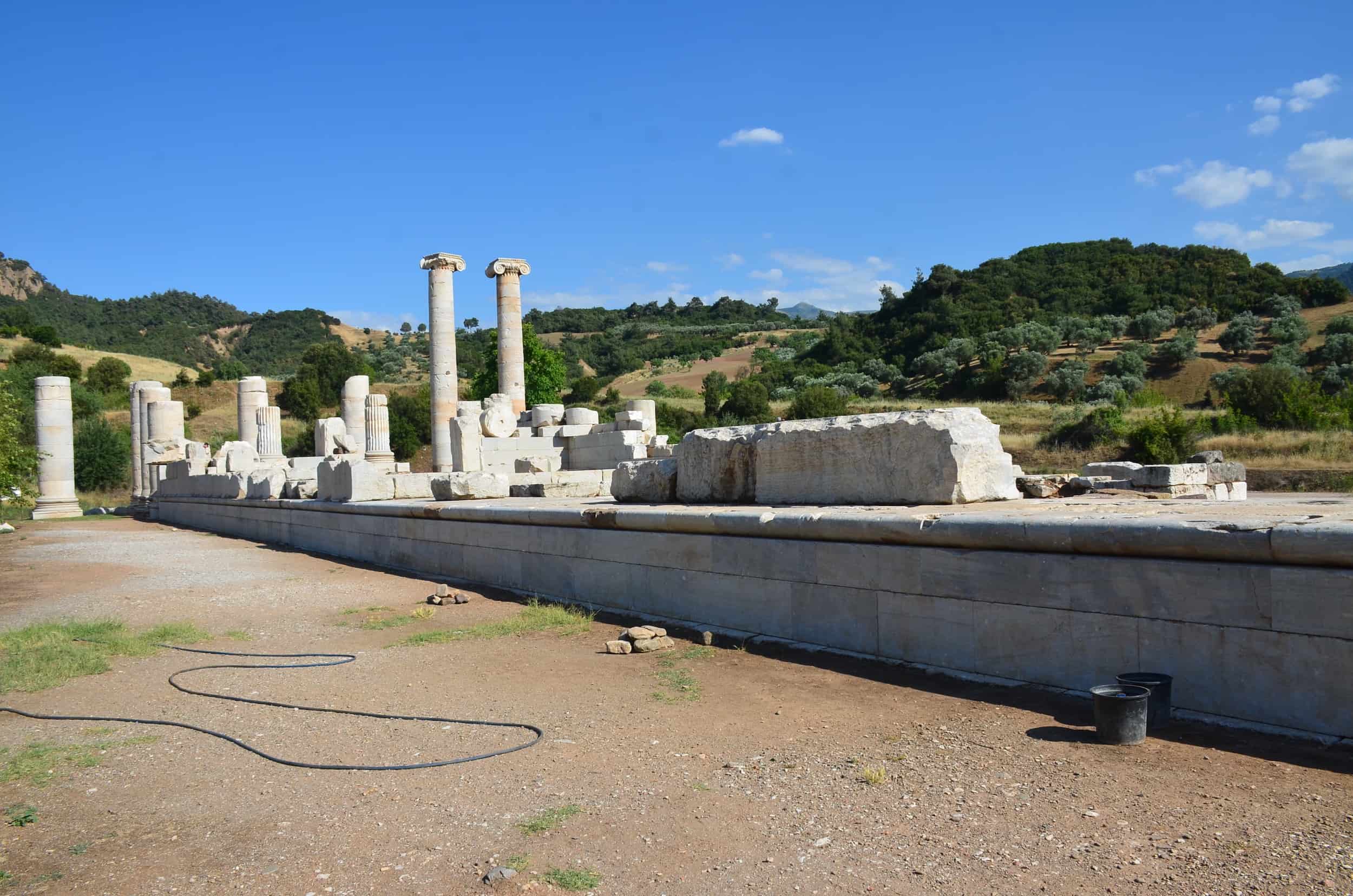 North side of the Temple of Artemis in Sardis