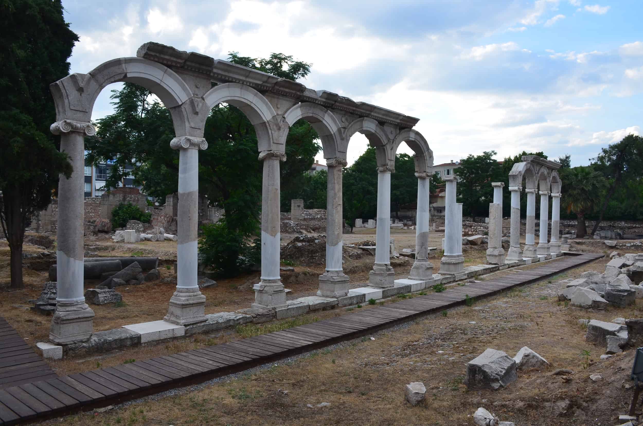 Colonnade of Thyateira in Akhisar, Turkey