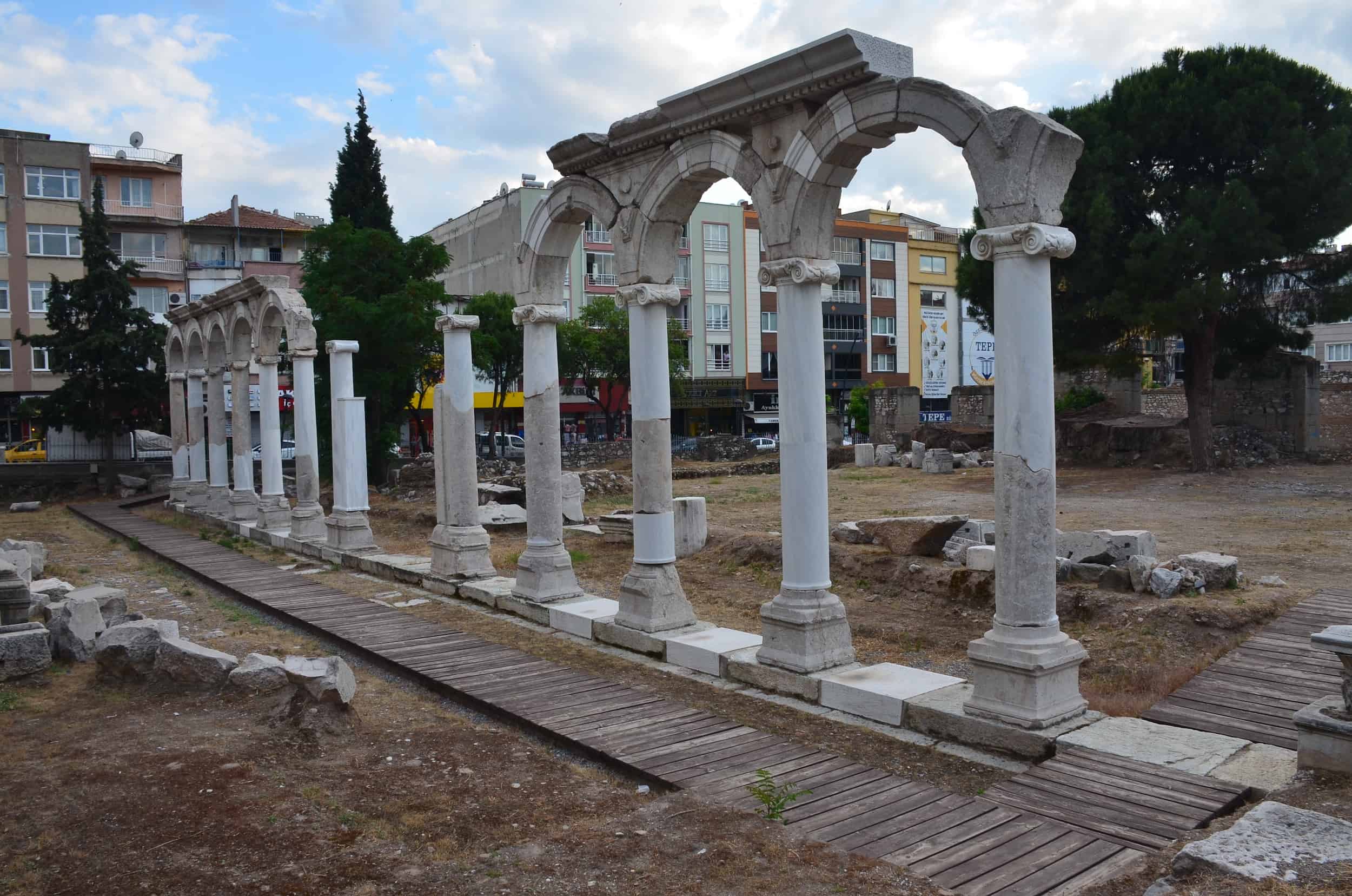 Colonnade of Thyateira in Akhisar, Turkey