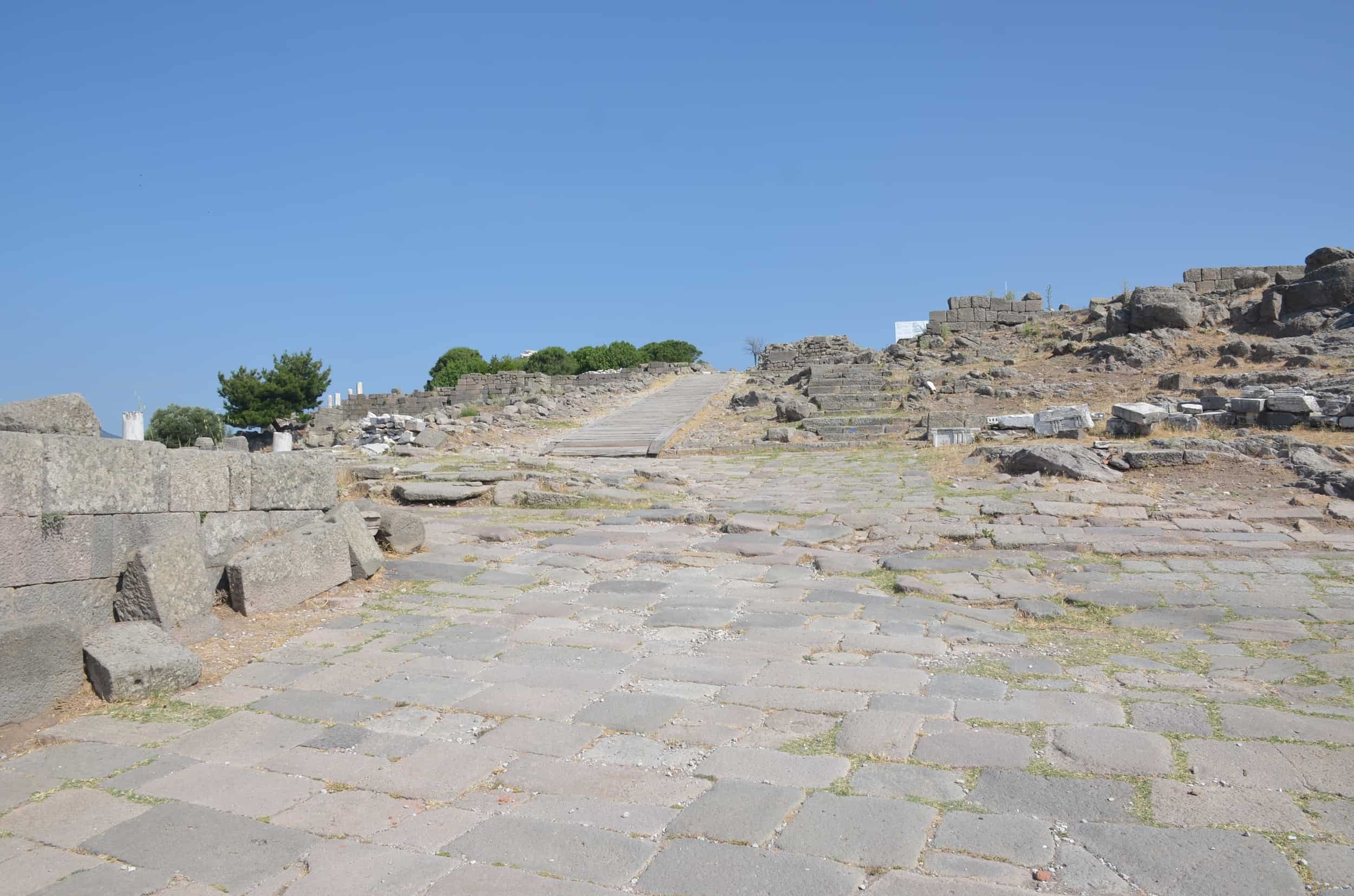 Path through the ruins at the Pergamon Acropolis