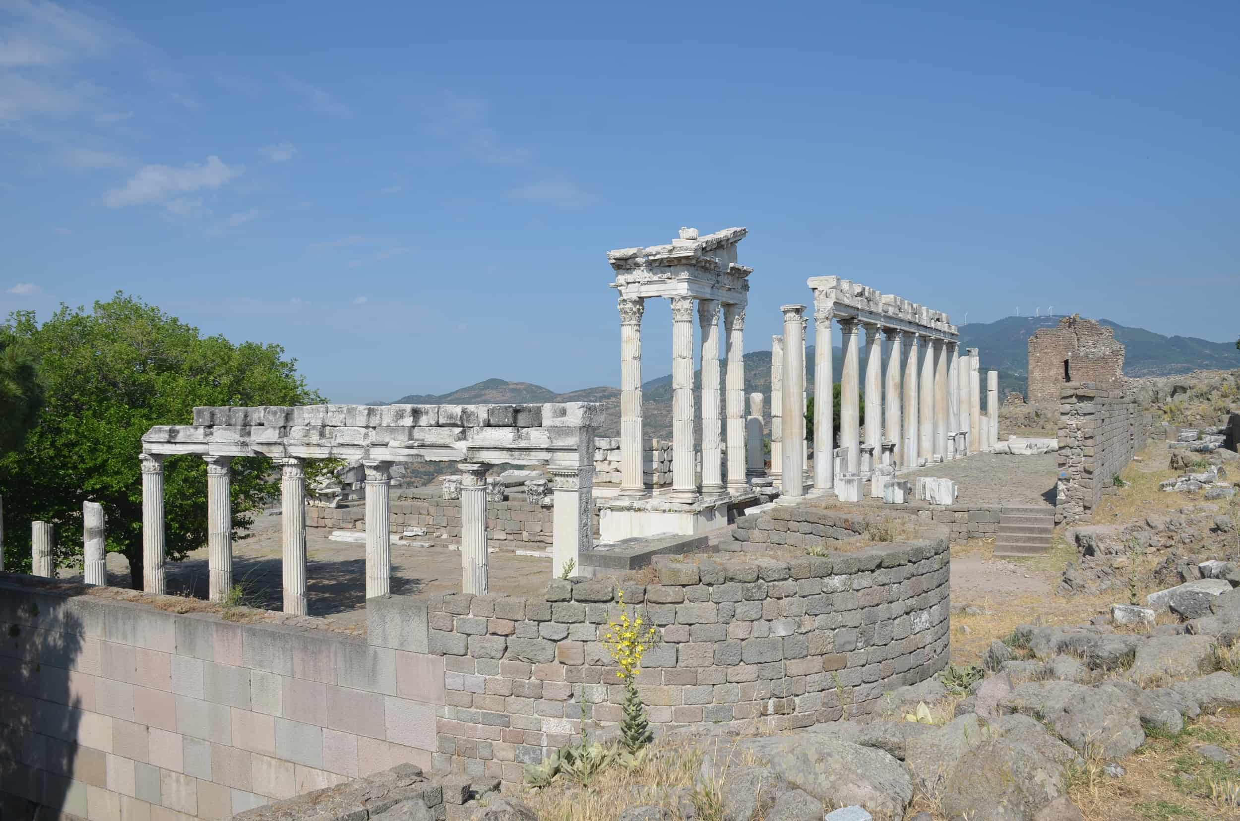 Temple of Trajan at the Pergamon Acropolis in Bergama, Turkey