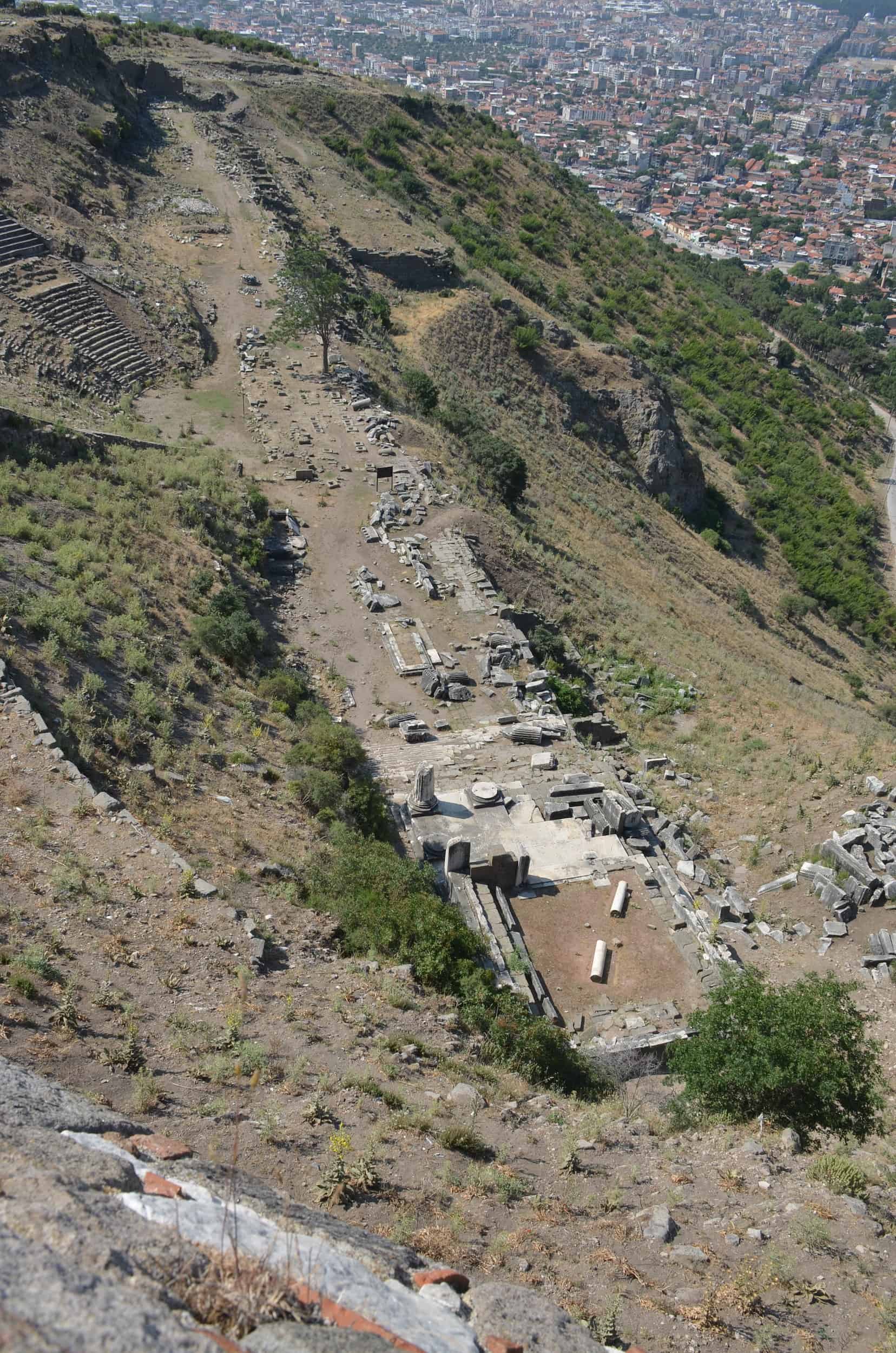 Monumental terrace in Pergamon