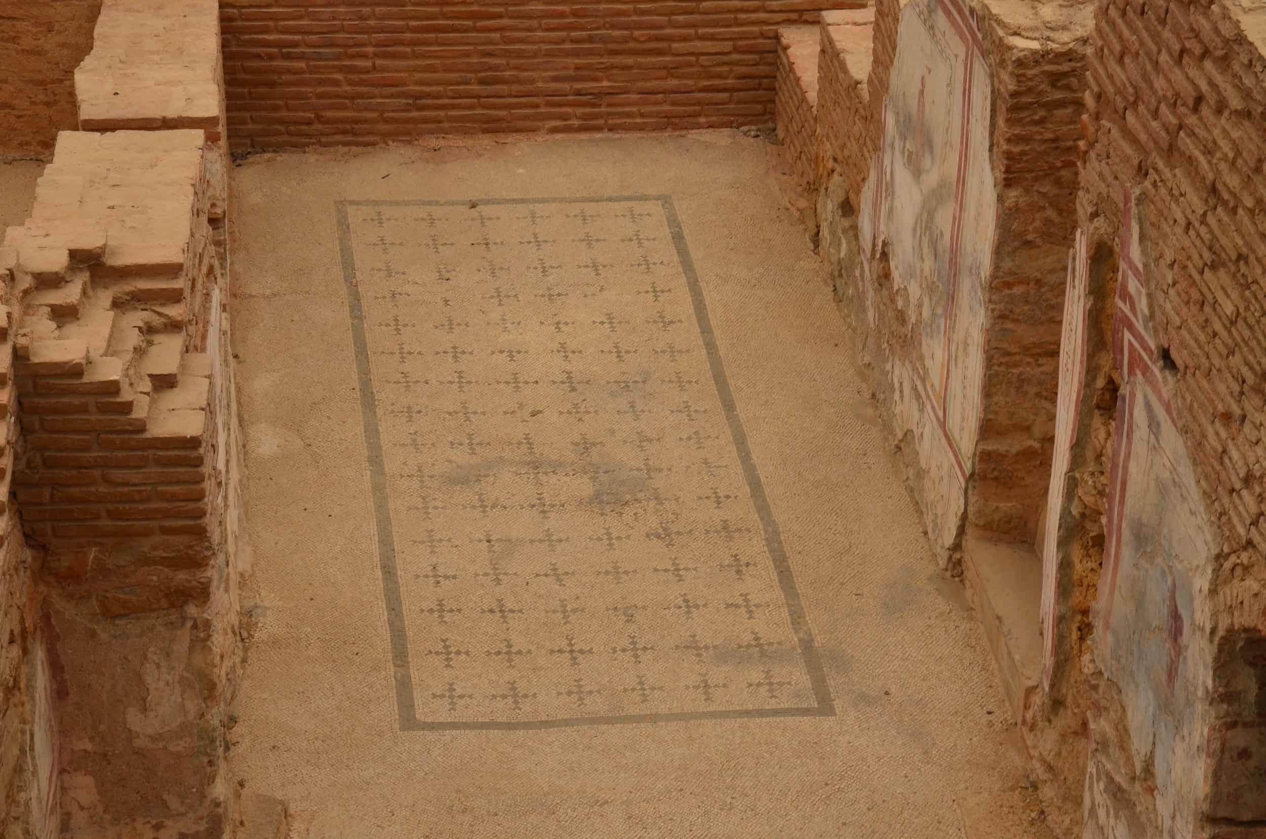 Mosaic floor in Dwelling Unit 2