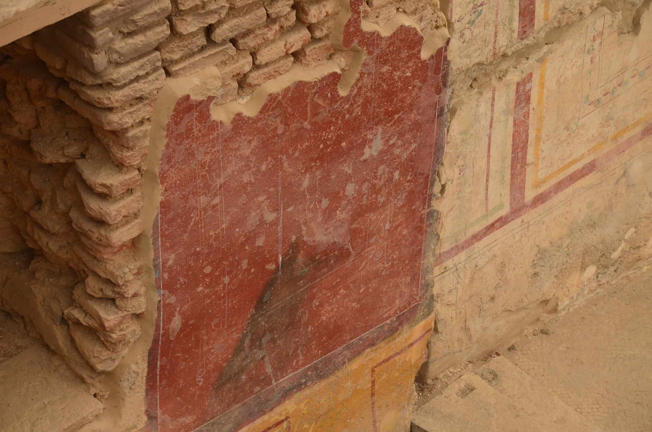 Fresco off the courtyard of Dwelling Unit 1