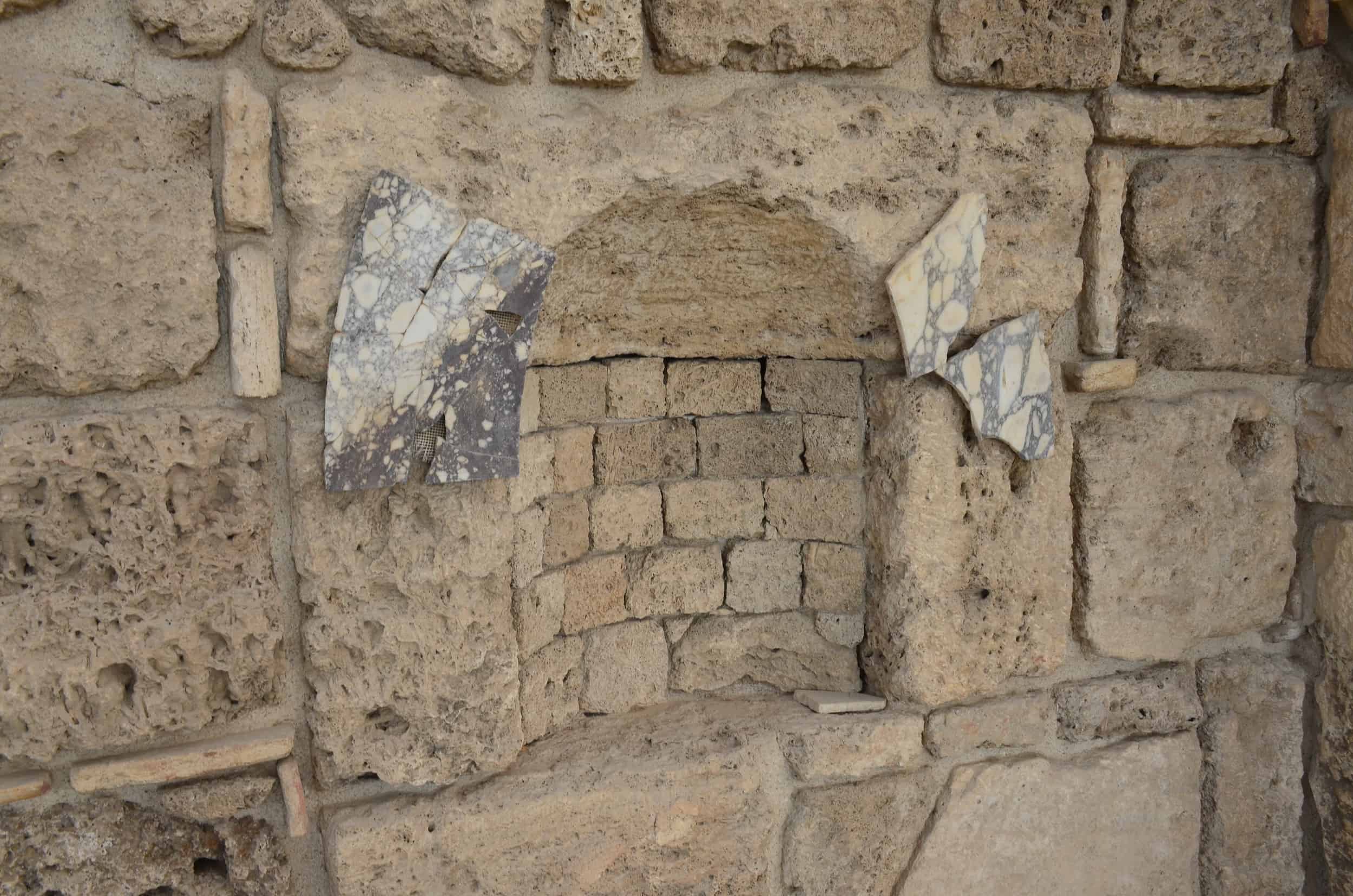 Niche in the narthex at the Church of Laodicea