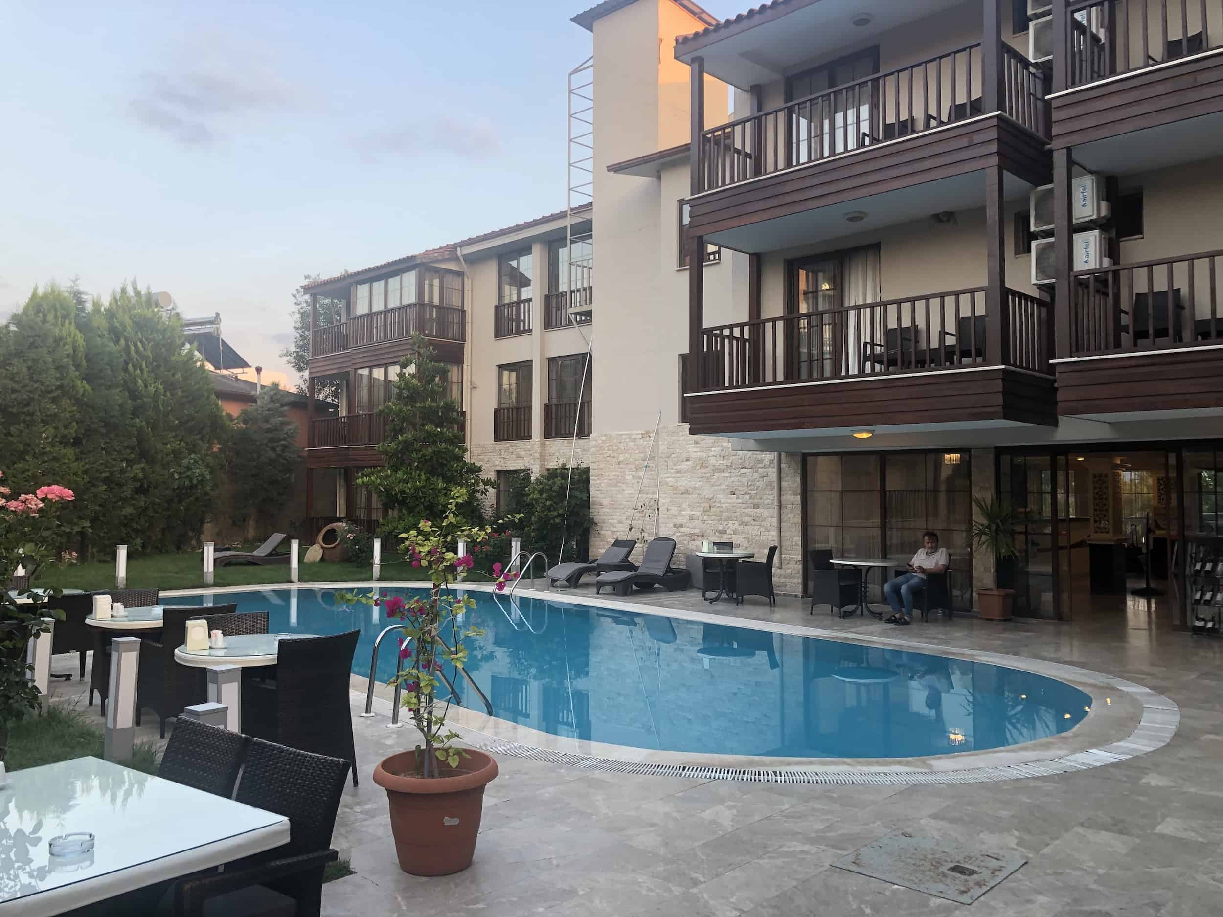 Pool at Venus Suite Hotel in Pamukkale, Turkey