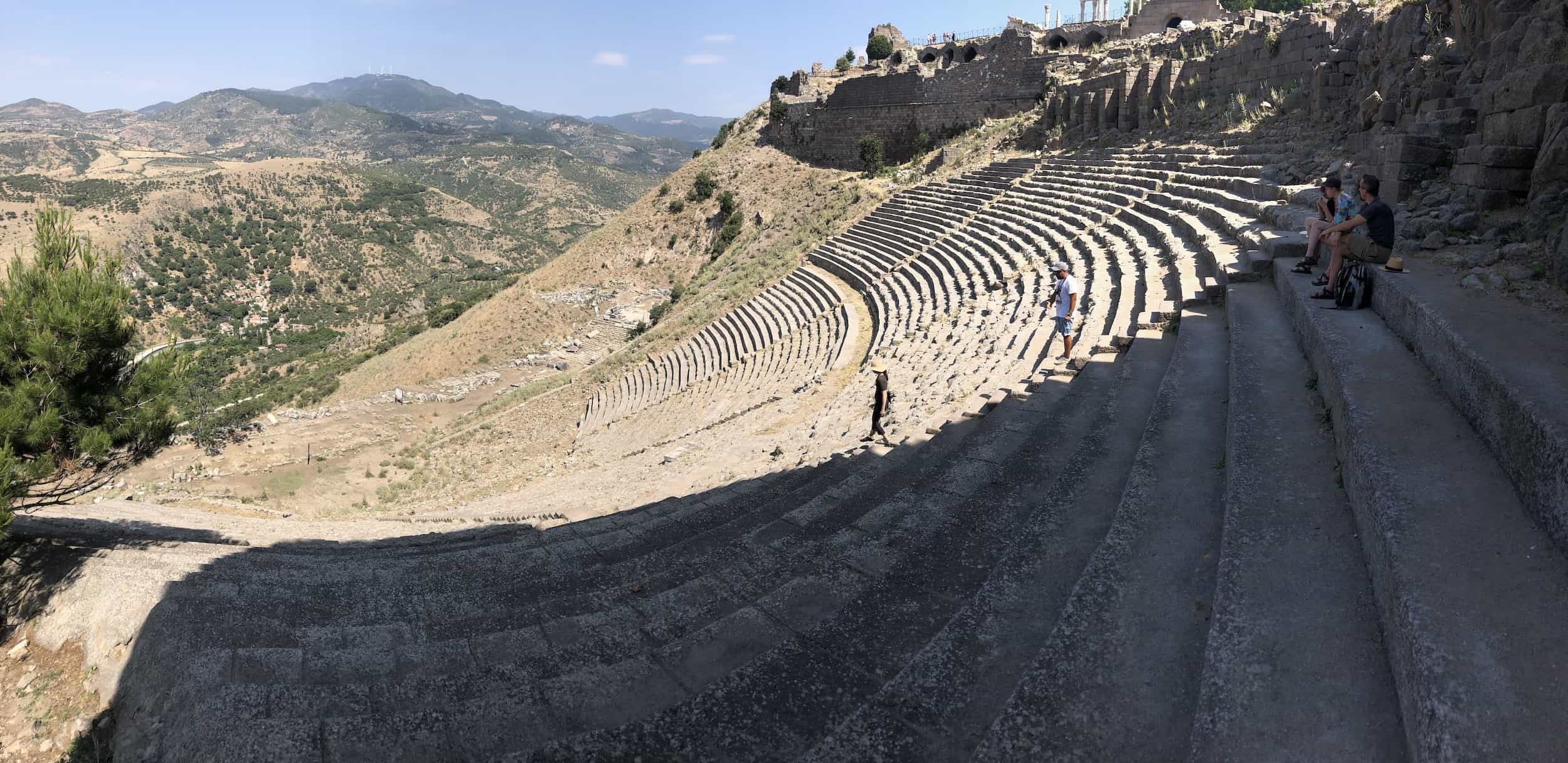 Panoramic view of the Theatre of Pergamon