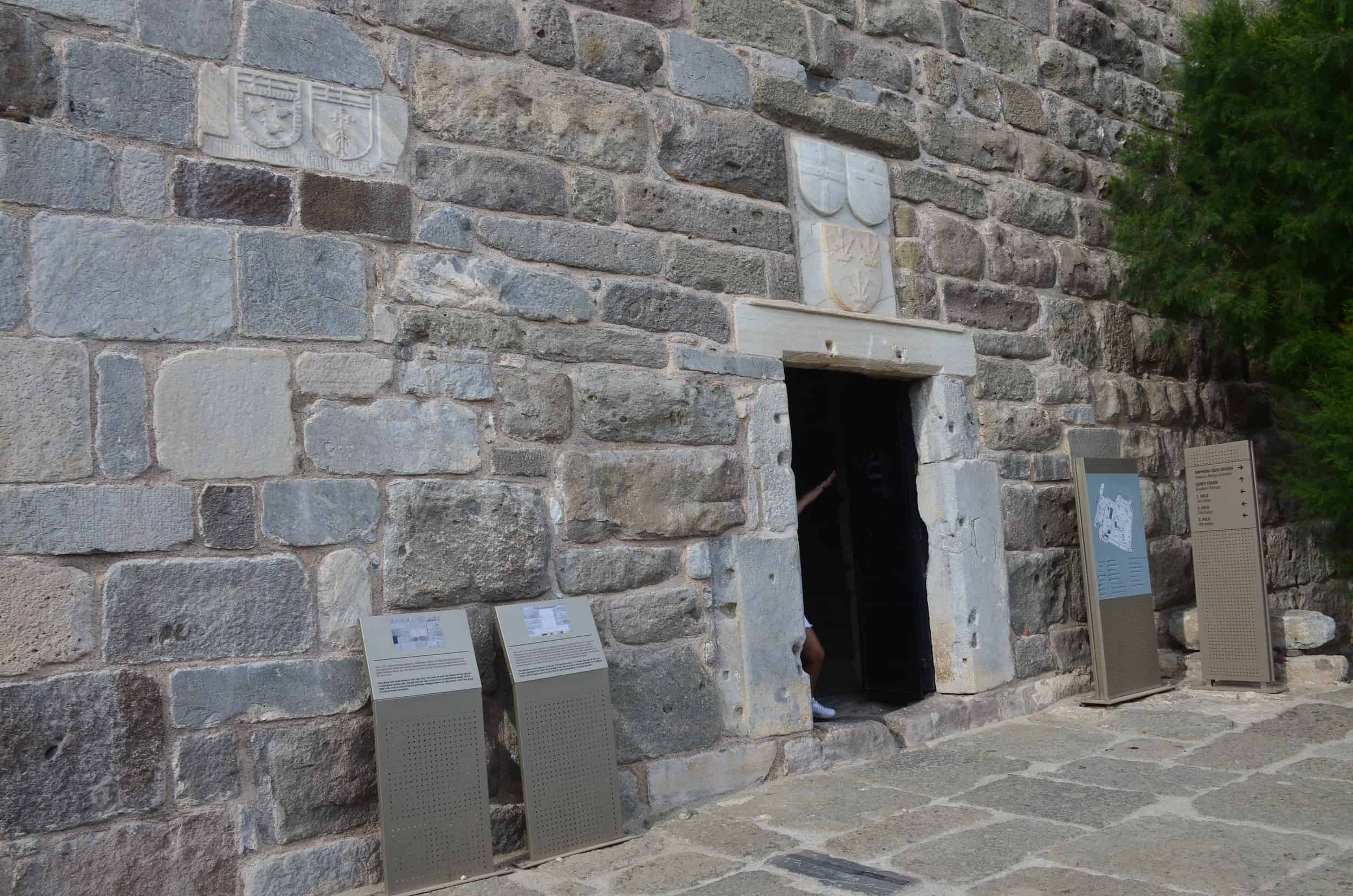 Gate to the 1st Courtyard at Bodrum Castle in Turkey