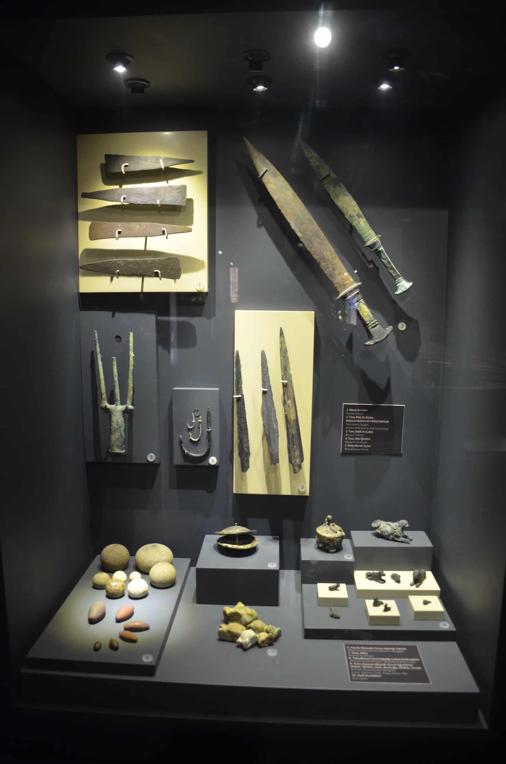 Findings from the Gelidonya shipwreck in the Late Bronze Age Shipwrecks Exhibition
