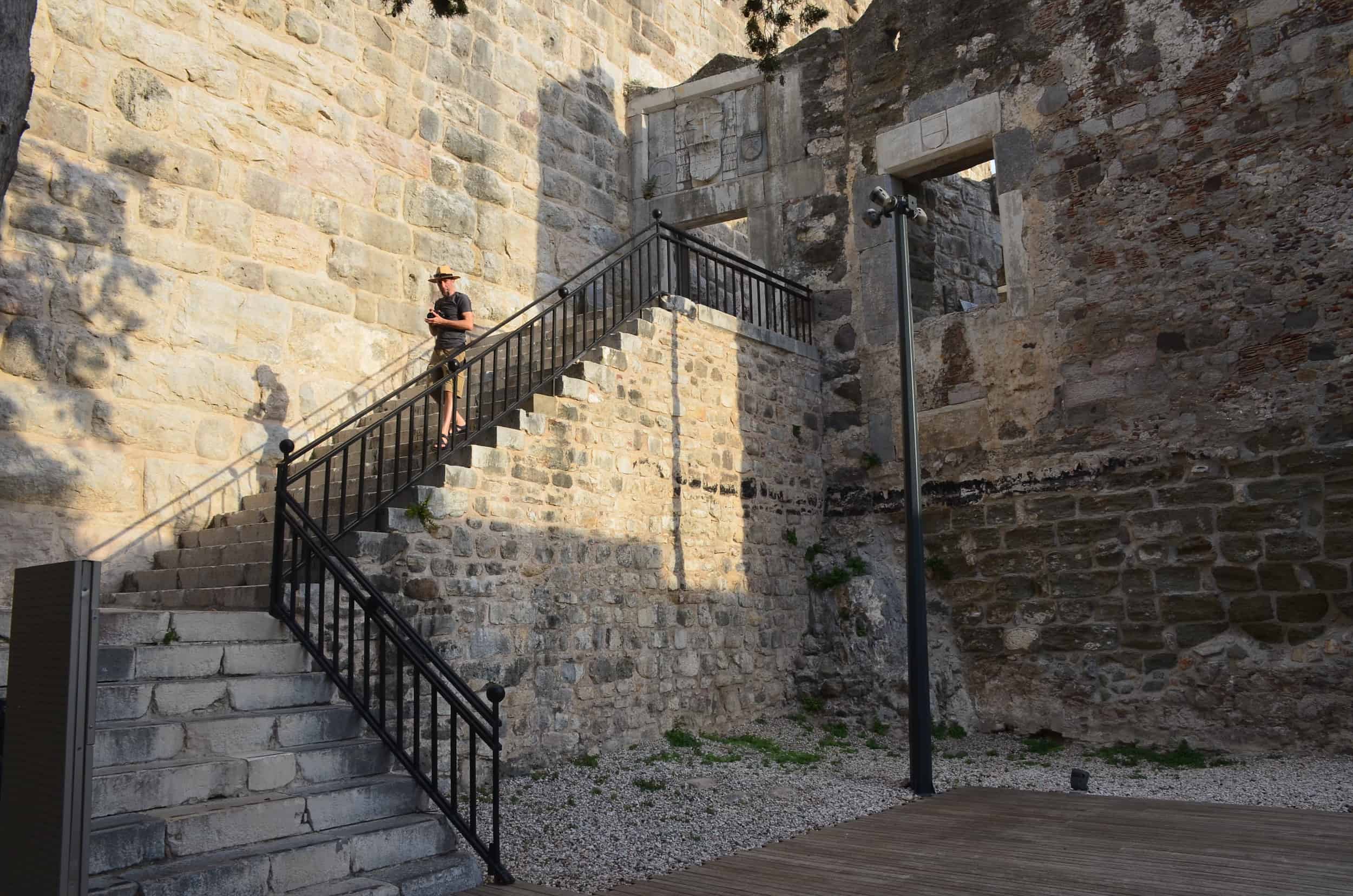 Stairway at Bodrum Castle in Turkey