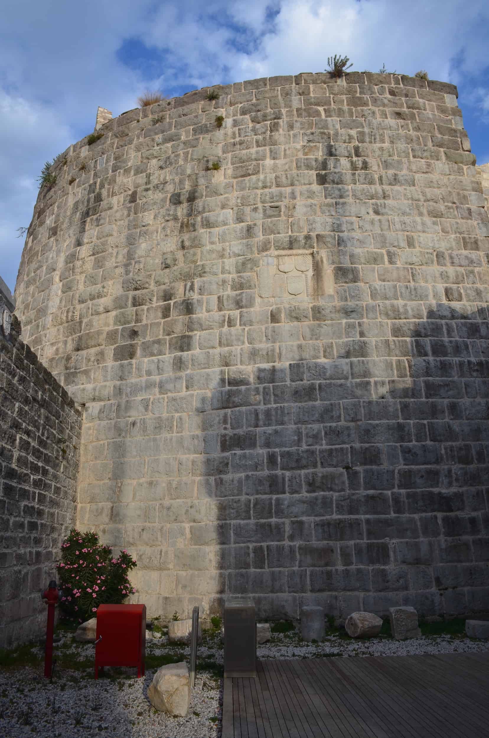 Tower at Bodrum Castle in Turkey