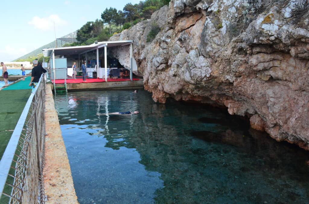 Thermal baths on Karaada in Bodrum, Turkey