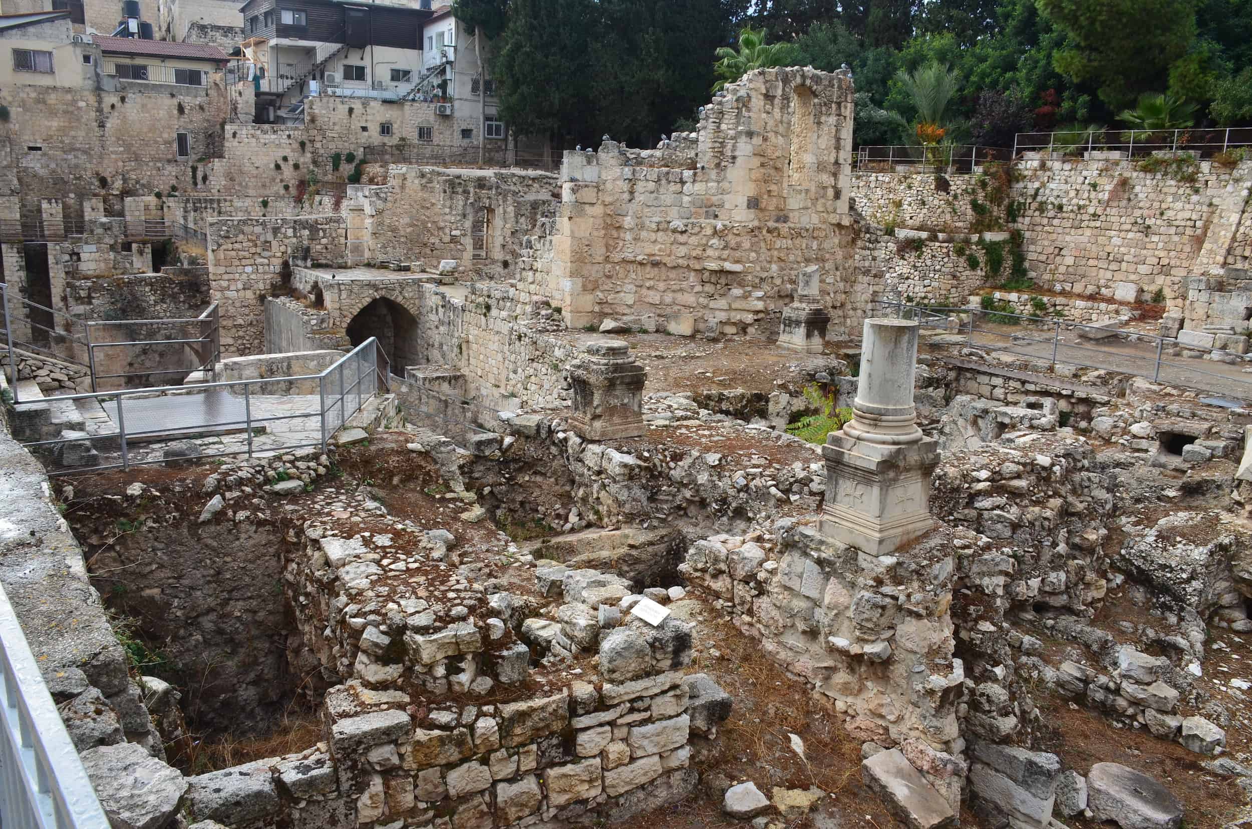 Pools of Bethesda at the Church of Saint Anne in the Muslim Quarter of Jerusalem