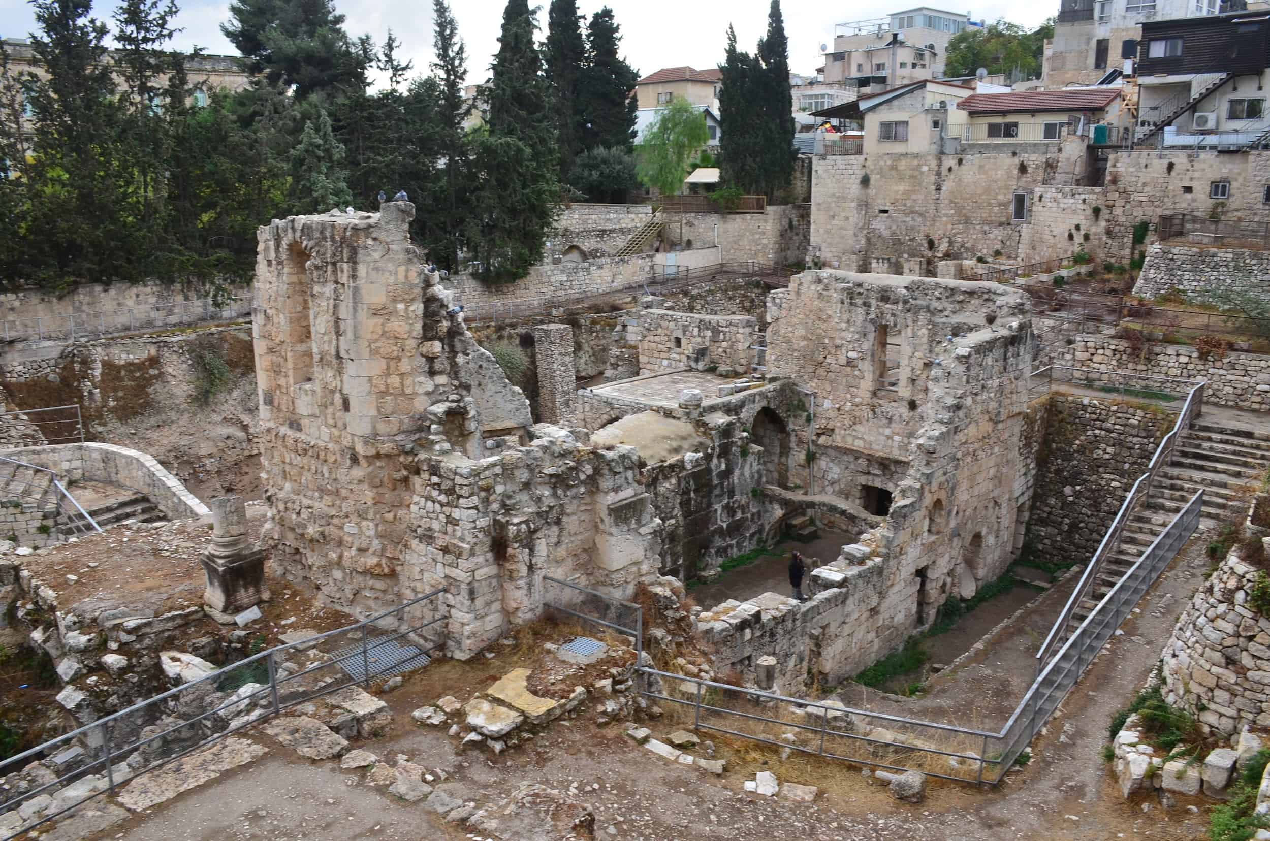 Pools of Bethesda at the Church of Saint Anne in the Muslim Quarter of Jerusalem