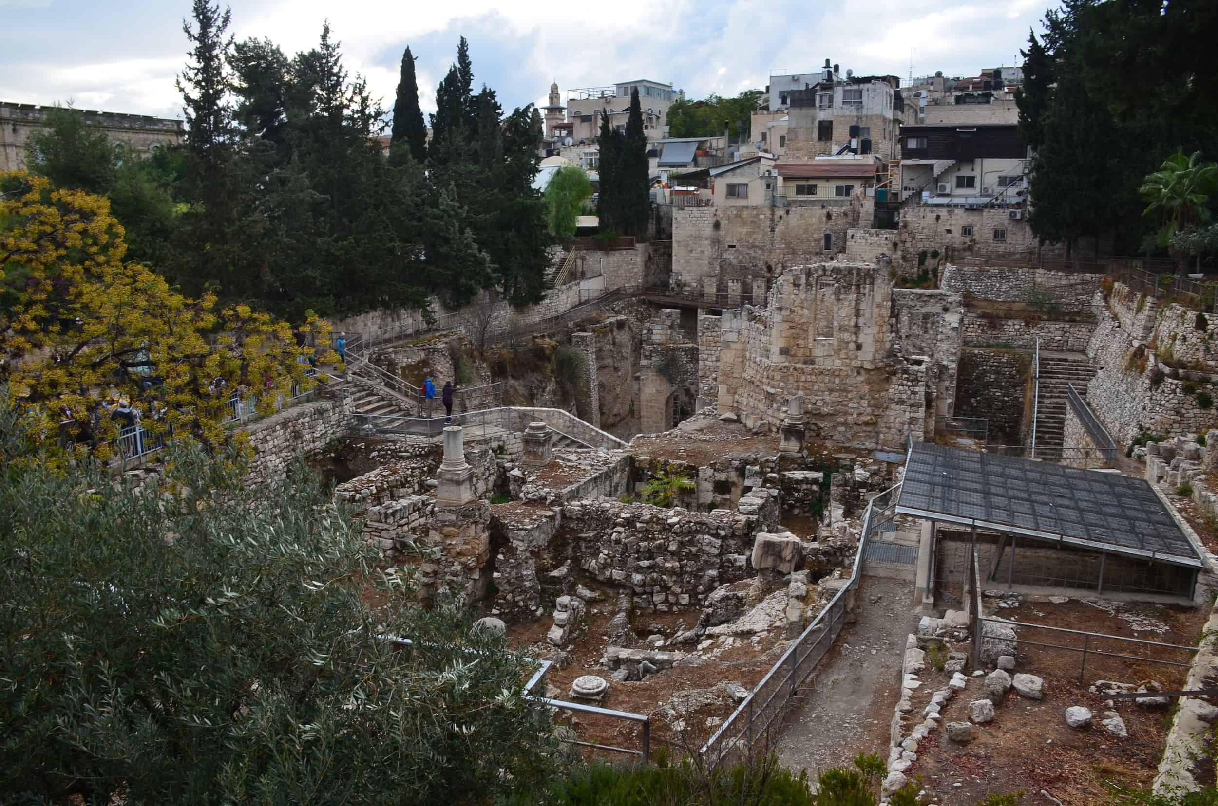 Pools of Bethesda at the Church of Saint Anne in the Muslim Quarter of Jerusalem