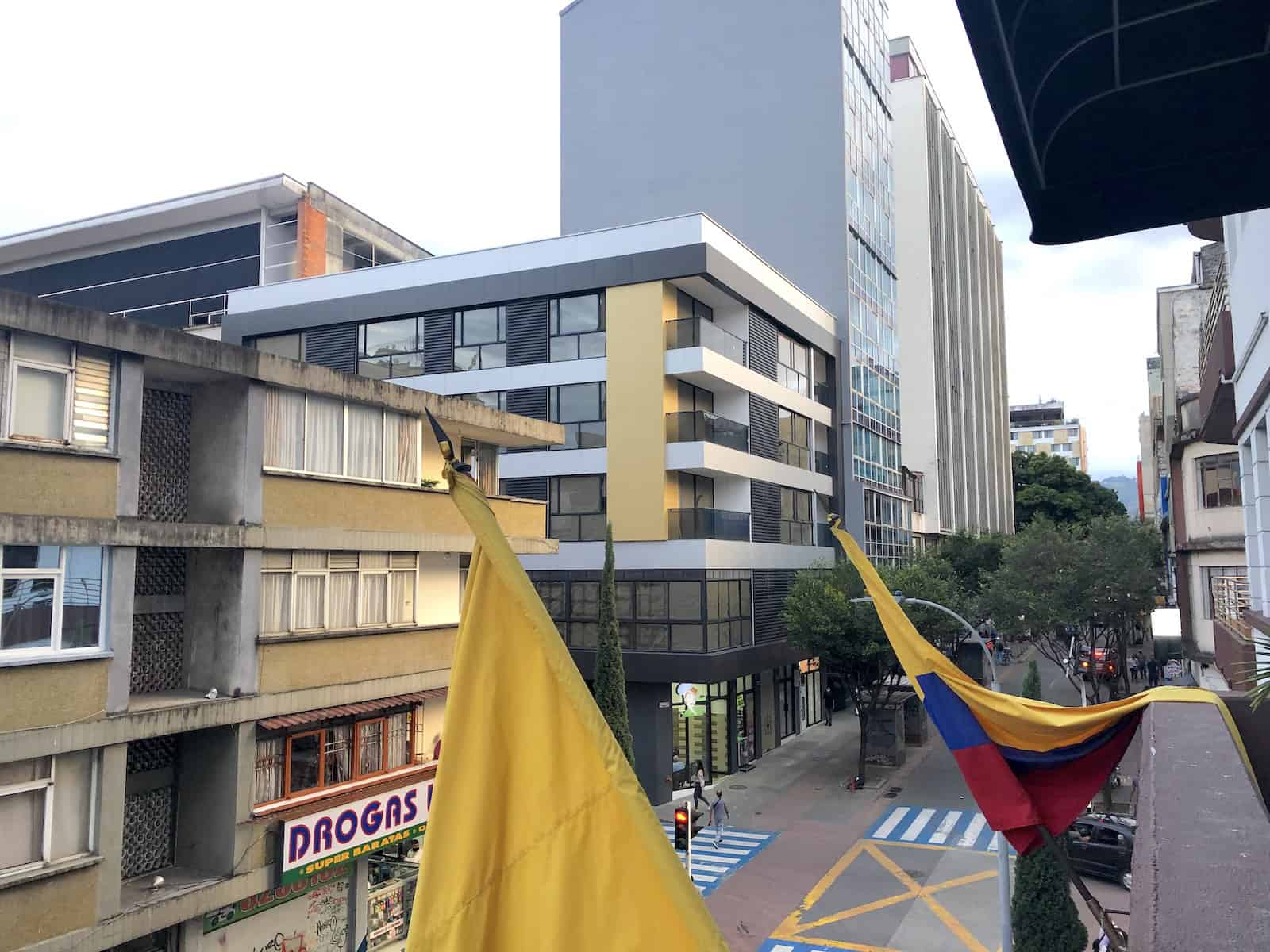 View from our balcony at Gran Hotel Pereira in Pereira, Risaralda, Colombia