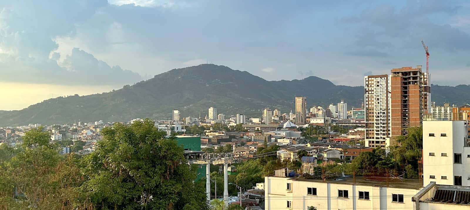 View from the window at Habitat Suites Hotel in Pereira, Risaralda, Colombia