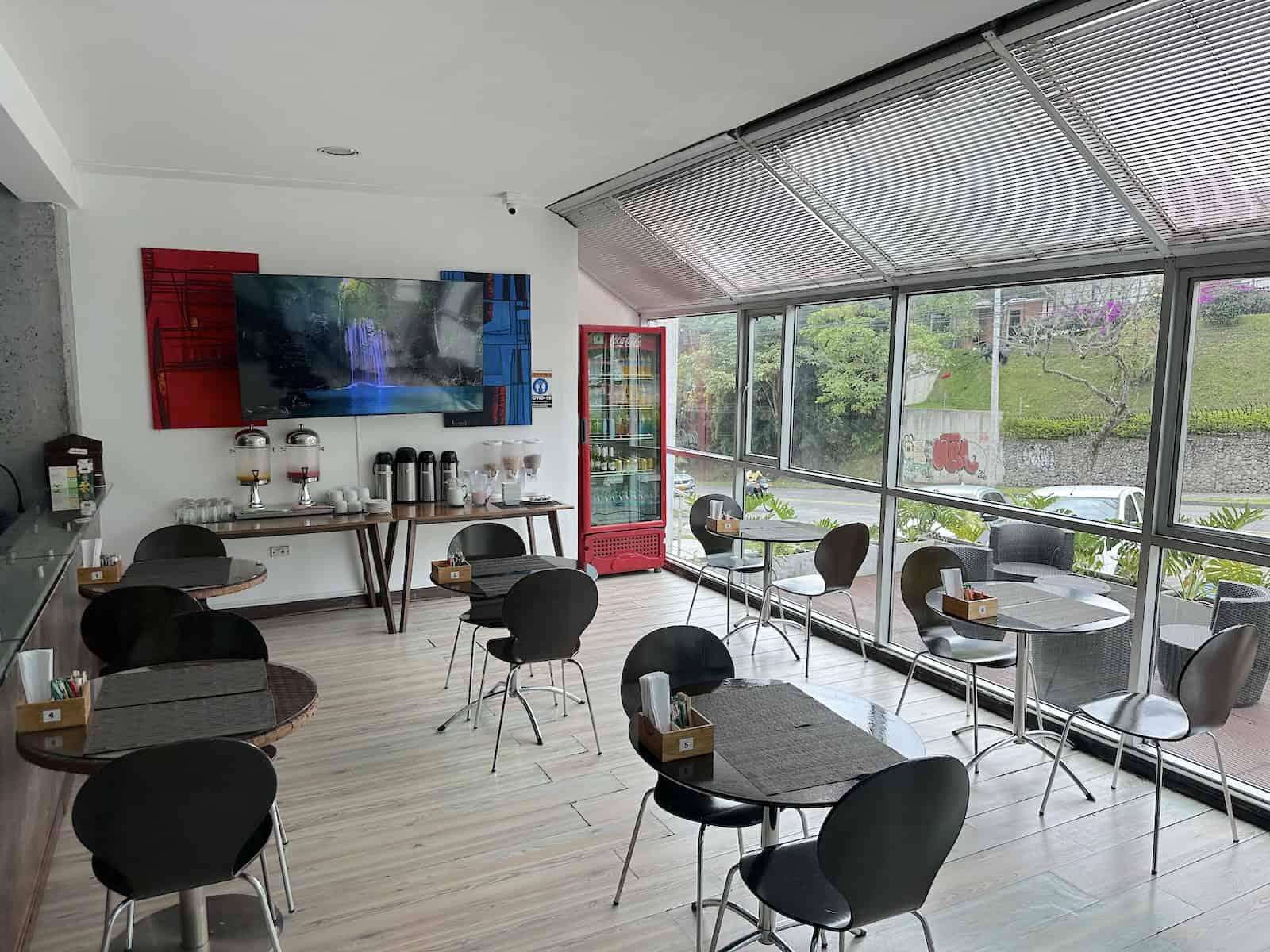 Breakfast area at Habitat Suites Hotel