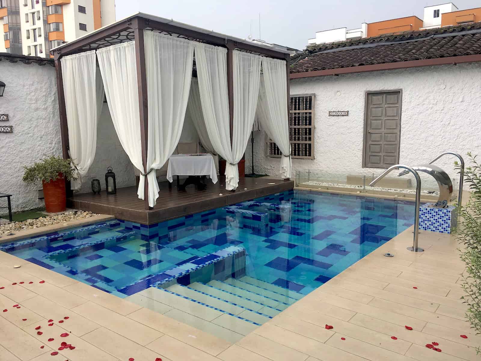 Pool at Jardines de la Alhambra in Pereira, Risaralda, Colombia