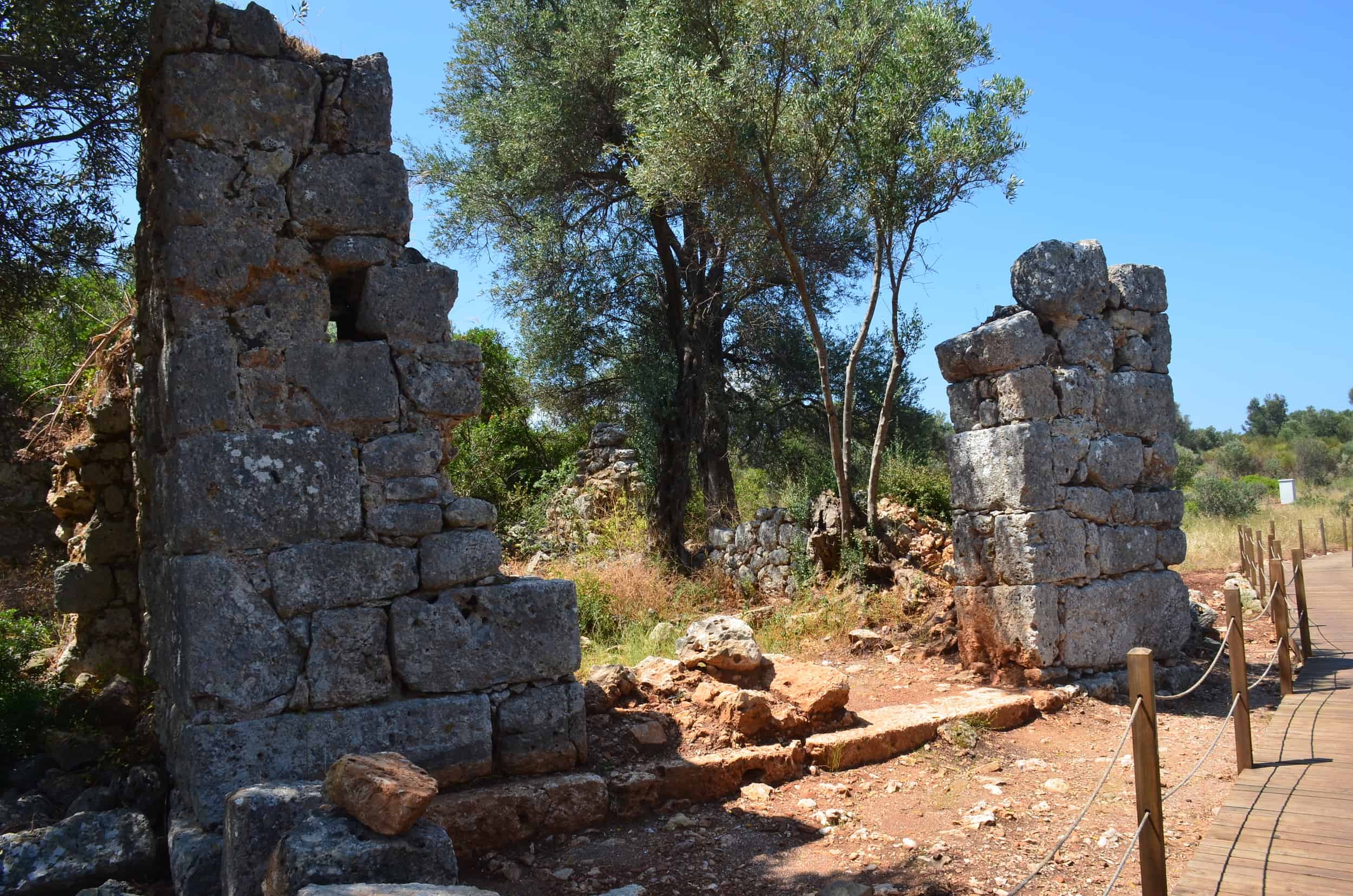 Agora on Sedir Island, ancient Kedreai, Turkey