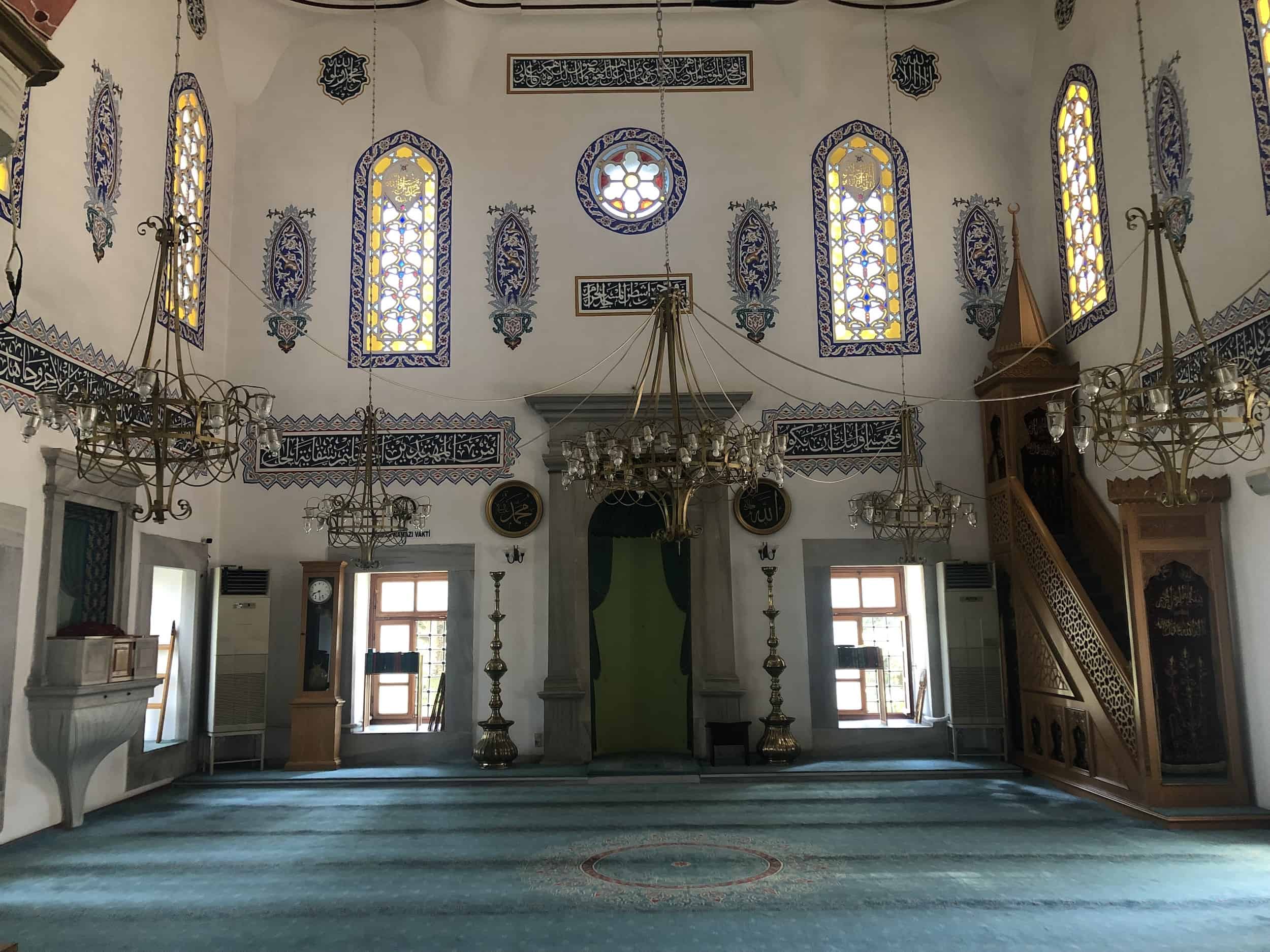 Prayer hall of the Şebsefa Hatun Mosque in Unkapanı, Istanbul, Turkey