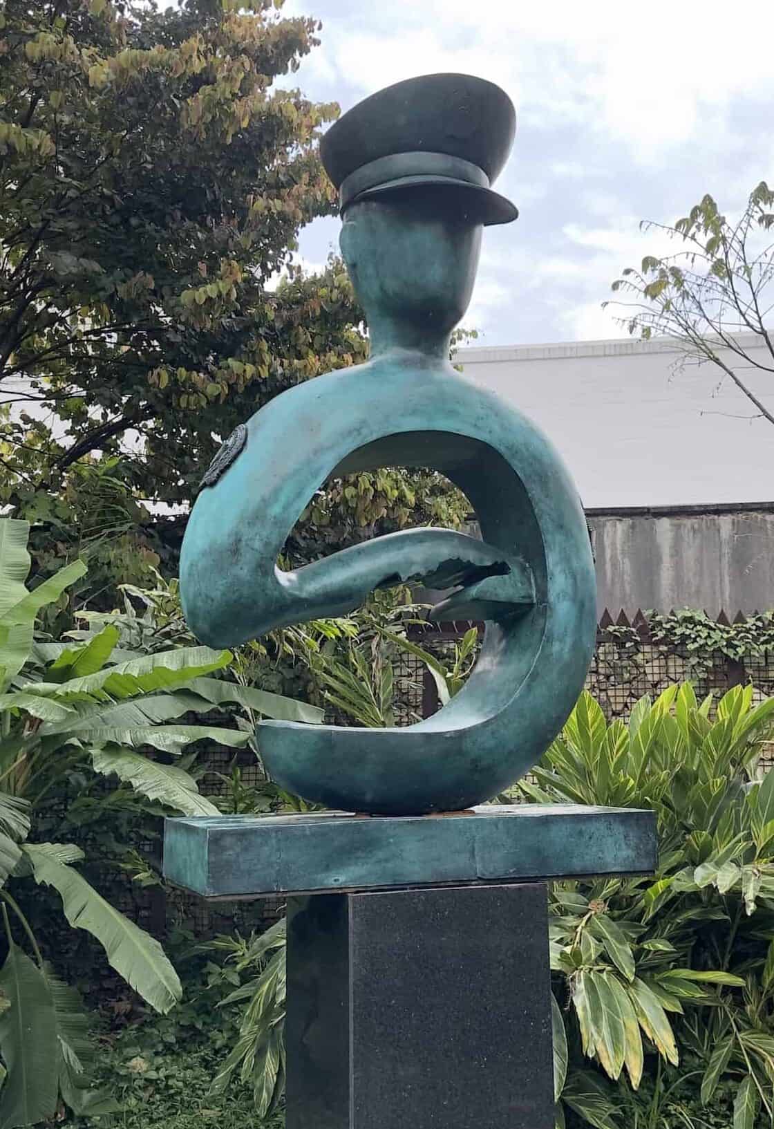 Peacebuilders at Inflexión Memorial Park in Medellín, Colombia