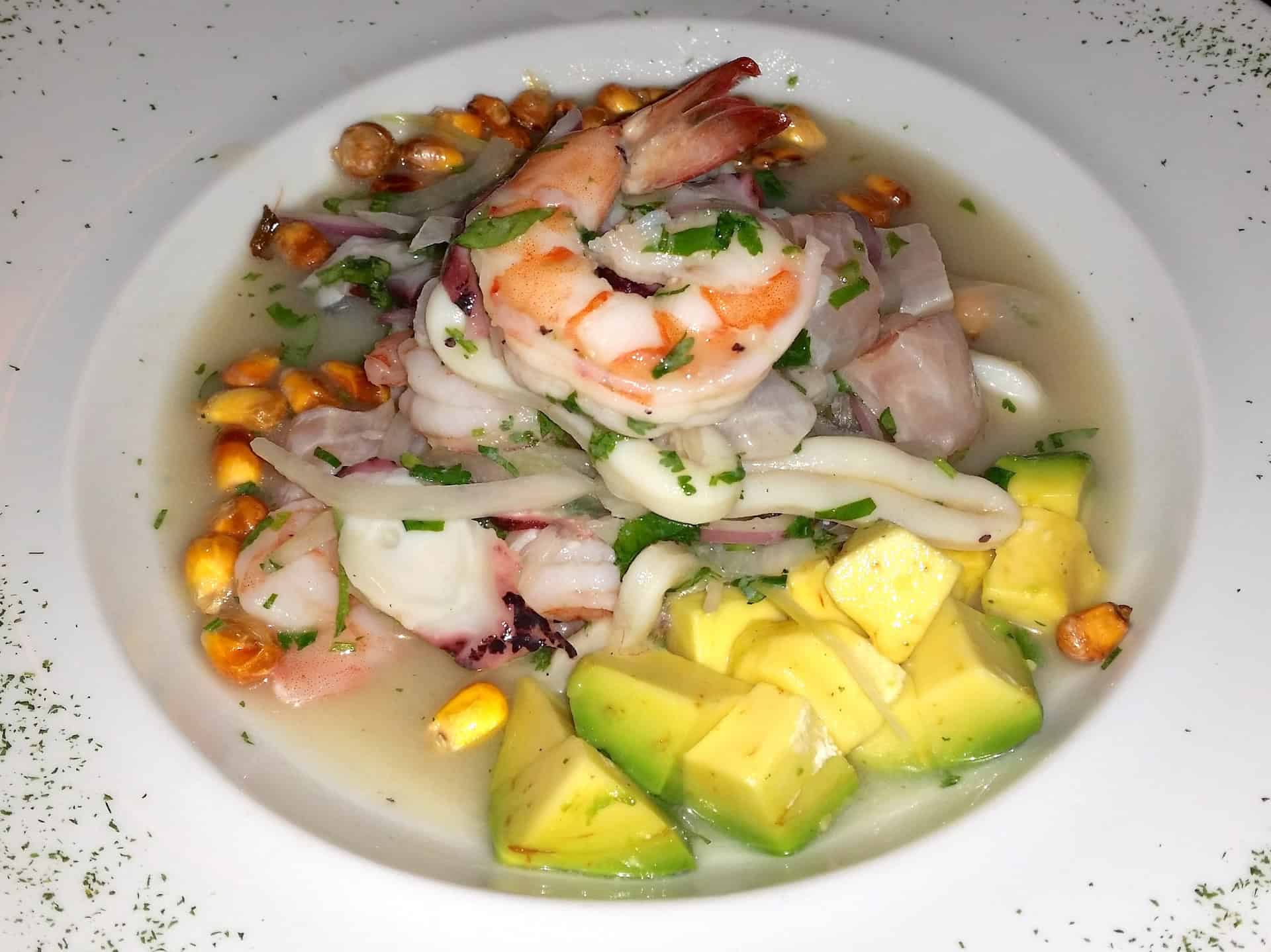 Ceviche at La Causa in Provenza, El Poblado, Medellín, Antioquia, Colombia