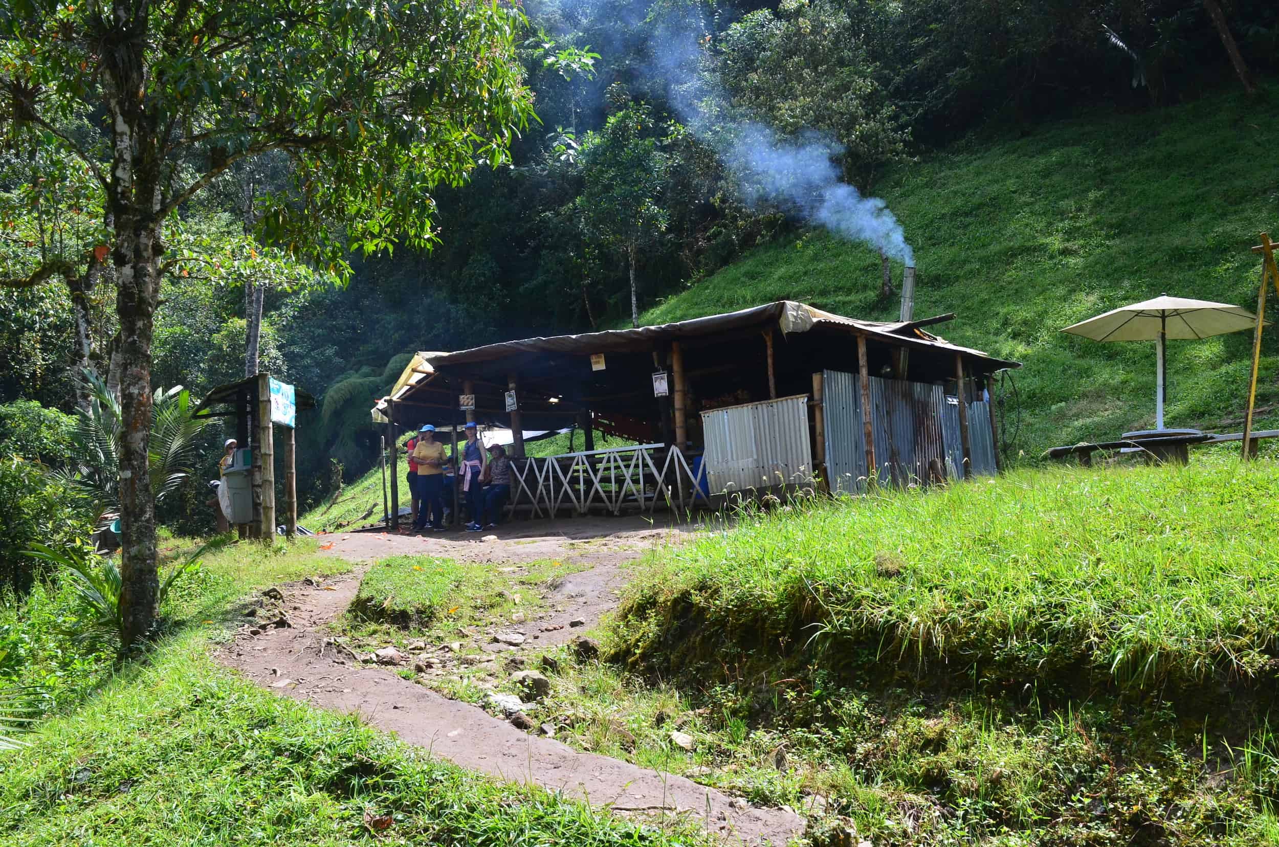 Snack bar at Santa Rita Nature Reserve in Boquía, Salento, Quindío, Colombia