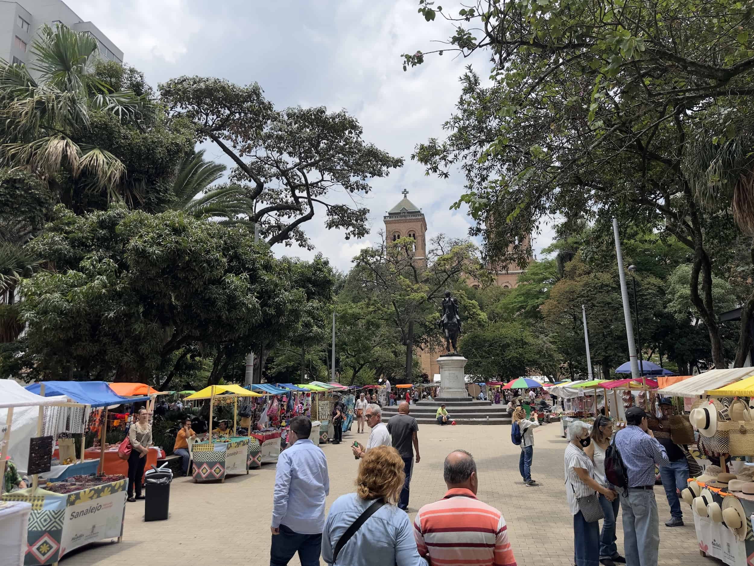 San Alejo Market at Parque Bolívar in El Centro, Medellín, Antioquia, Colombia