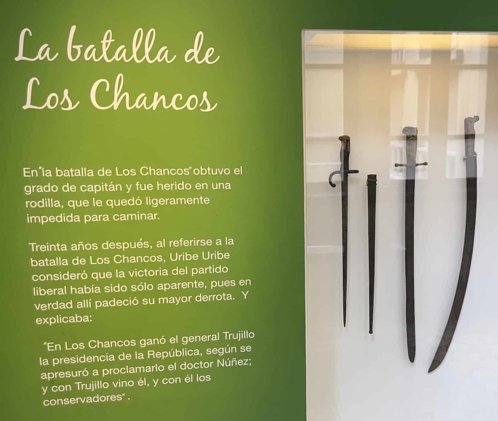 Swords at the Rafael Uribe Uribe Palace of Culture in El Centro Medellín, Antioquia, Colombia