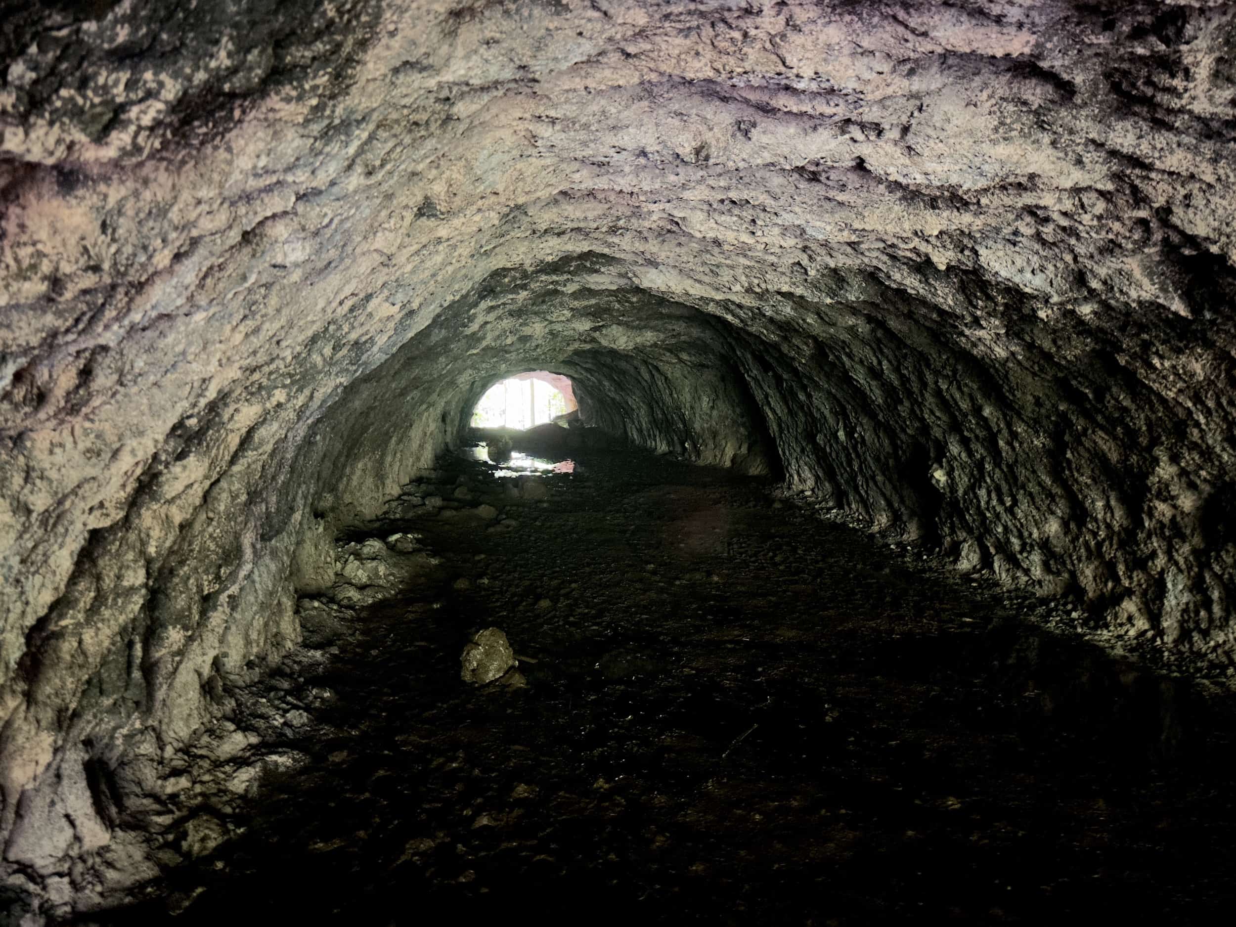 Looking through the cave at Santa Rita Nature Reserve in Boquía, Salento, Quindío, Colombia