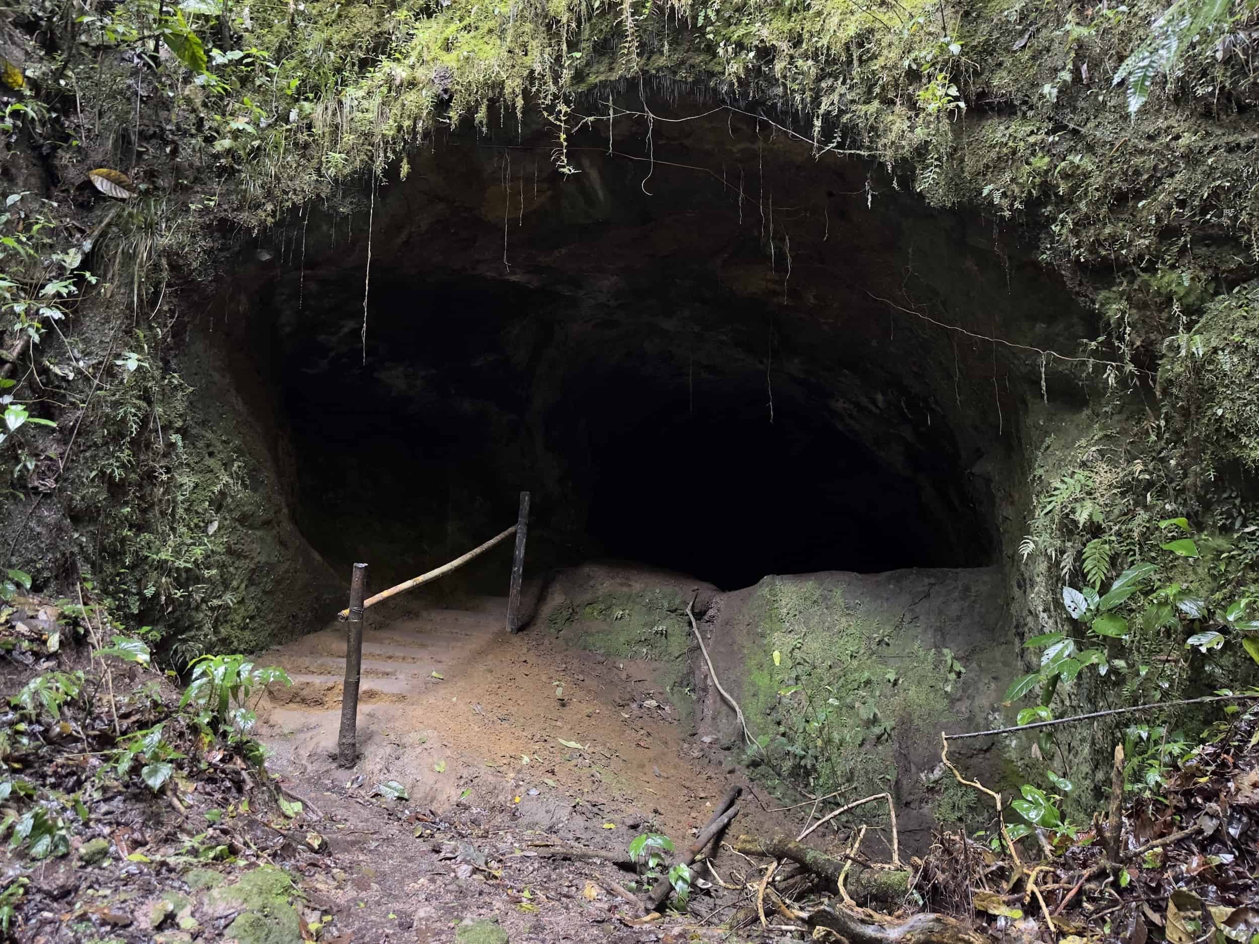 Other end of the cave at Santa Rita Nature Reserve in Boquía, Salento, Quindío, Colombia