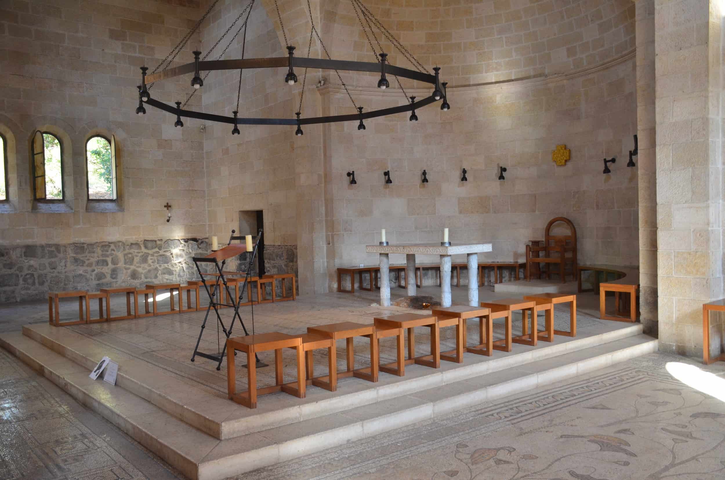 Altar at the Church of the Multiplication in Tabgha, Israel