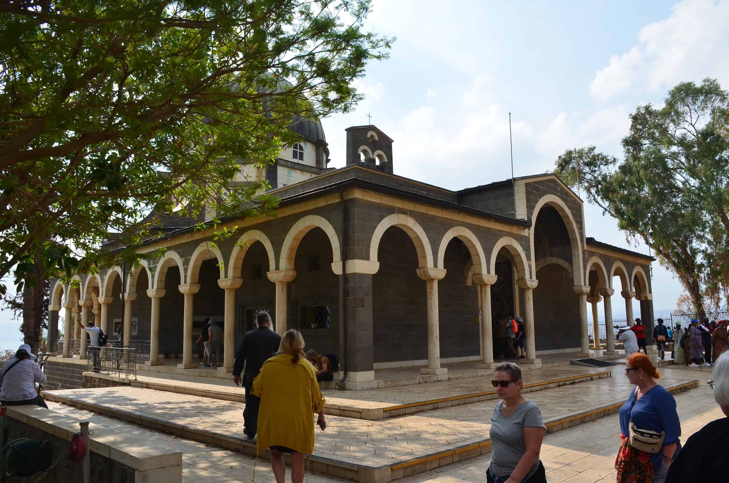 Church of the Beatitudes on the Mount of Beatitudes in Israel