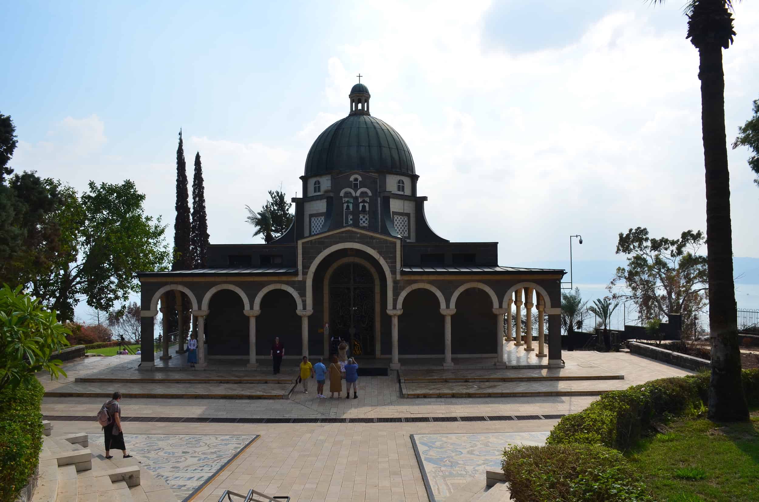 Church of the Beatitudes on the Mount of Beatitudes in Israel