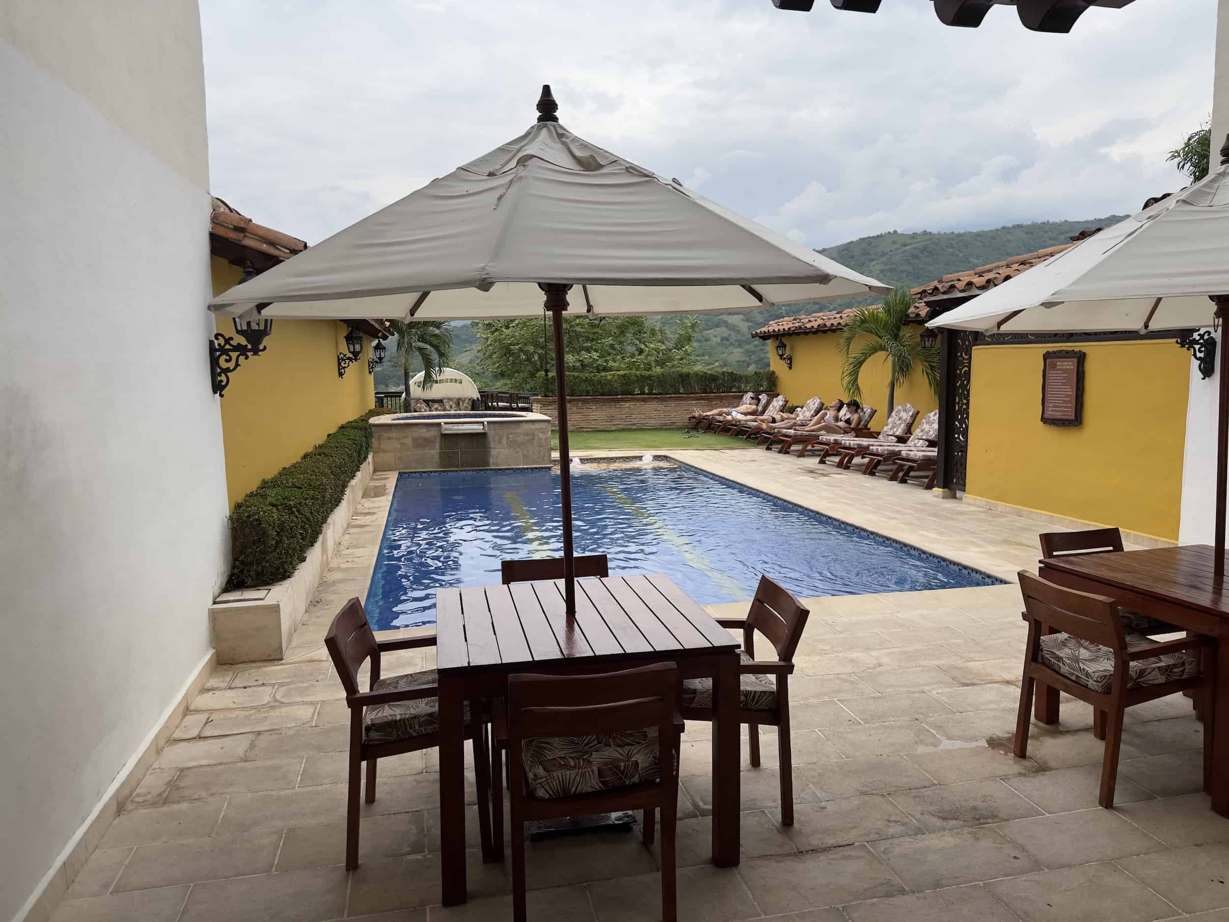 Pool at Hotel Colonial Nueva Granada in Santa Fe de Antioquia, Colombia