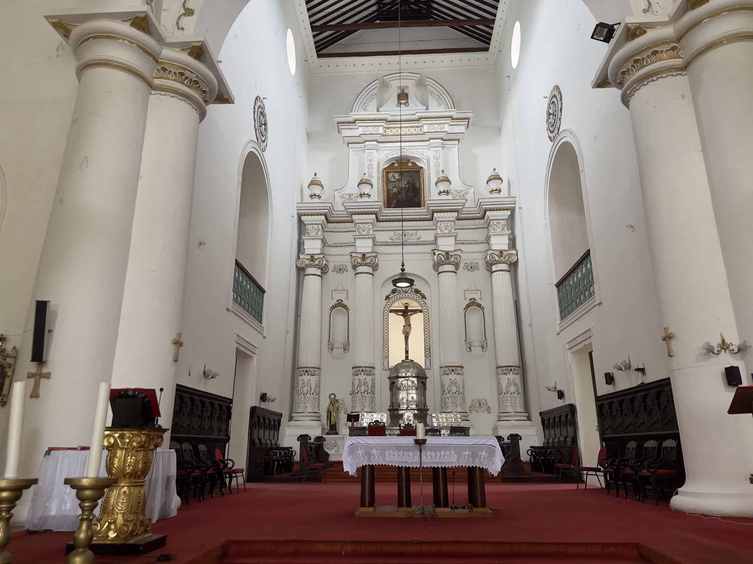 Main altar at the Cathedral of Santa Fe de Antioquia, Colombia