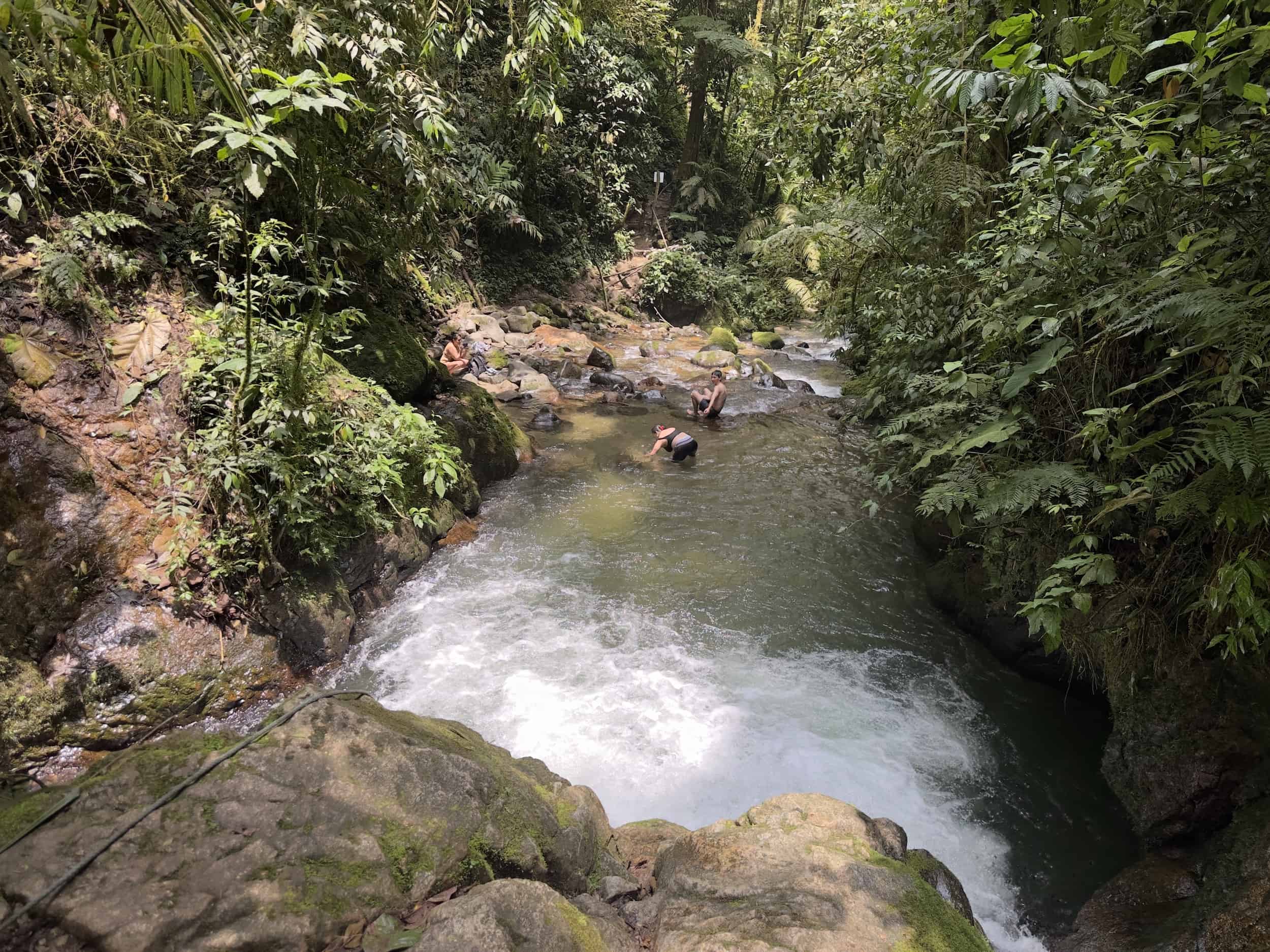 Swimming hole at Santa Rita Nature Reserve in Boquía, Salento, Quindío, Colombia