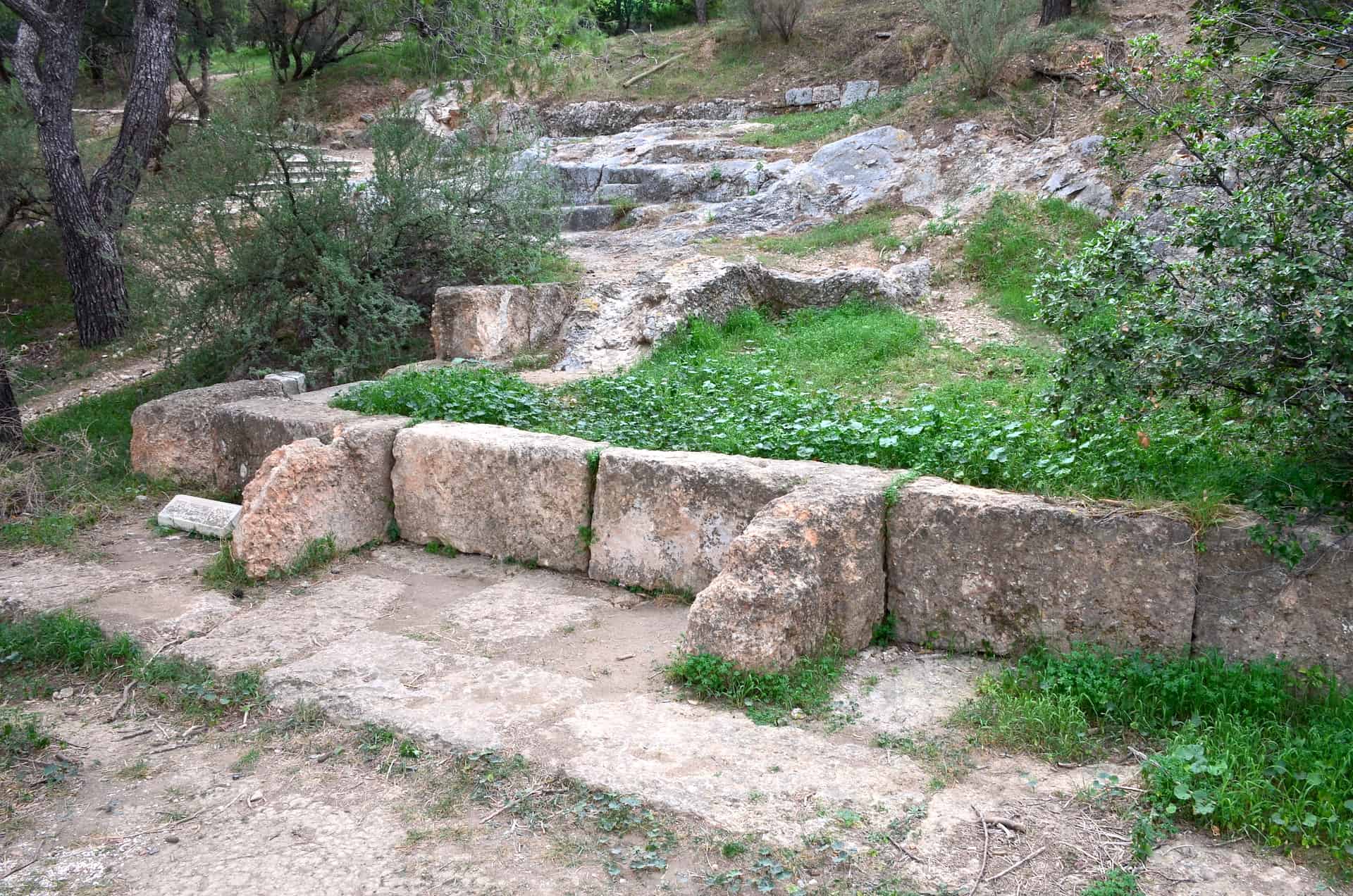 Tower of the Macedonian Fortress on the Hill of the Muses, Western Hills of Athens, Greece