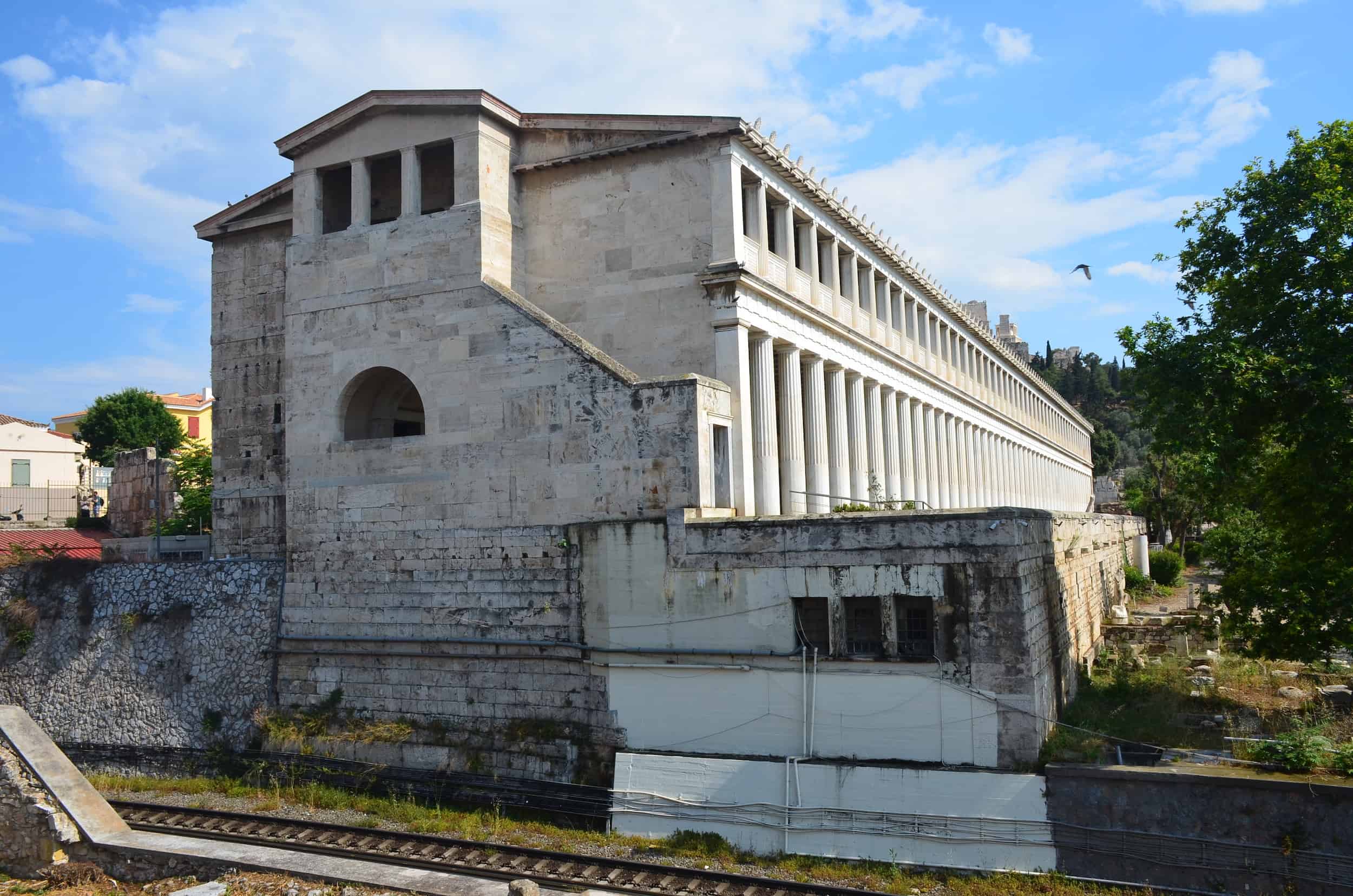 North side of the Stoa of Attalos at the Ancient Agora of Athens