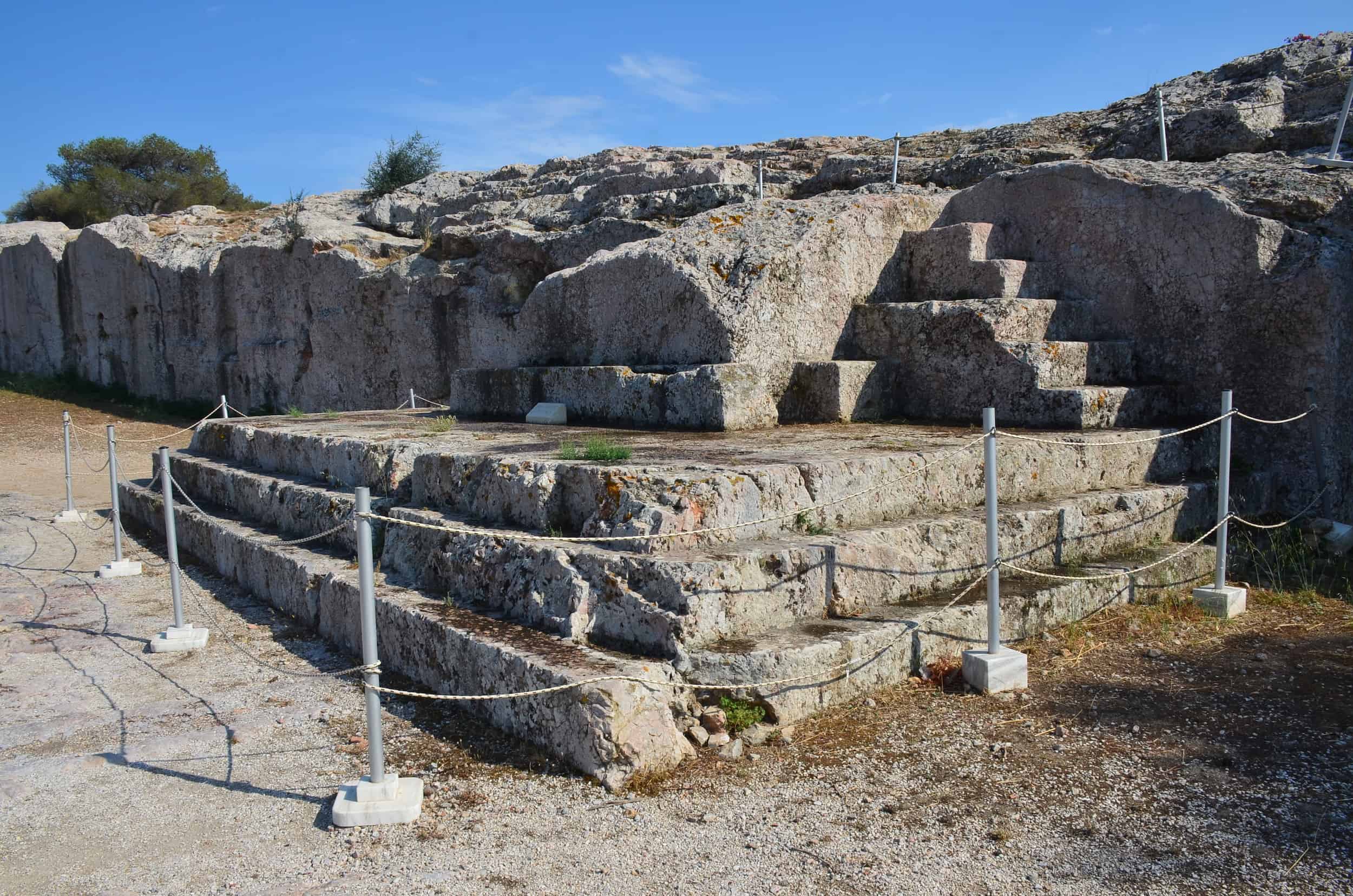 Bema at the Pnyx in Athens, Greece