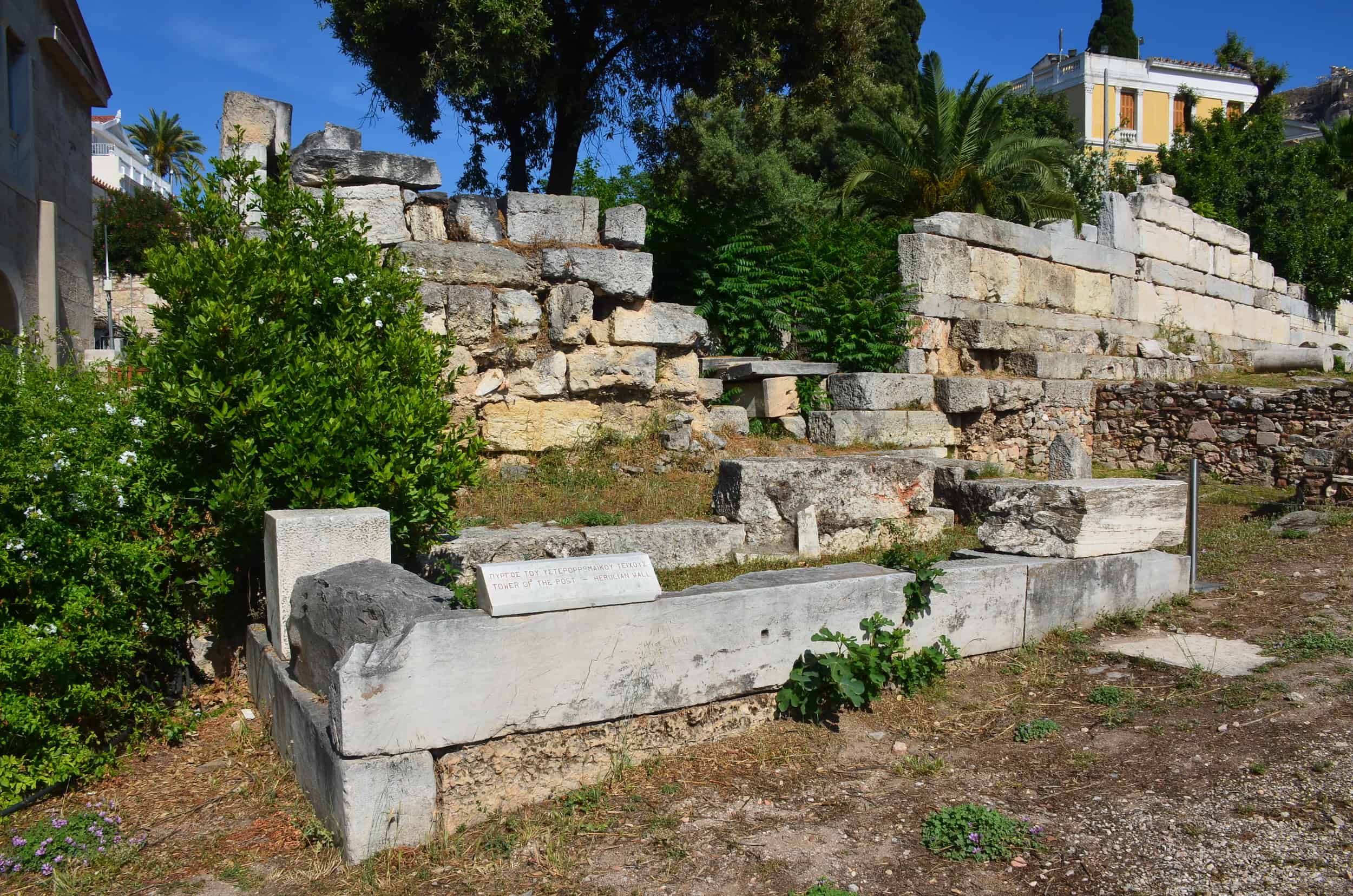 Tower of the Late Roman Wall at the Ancient Agora of Athens