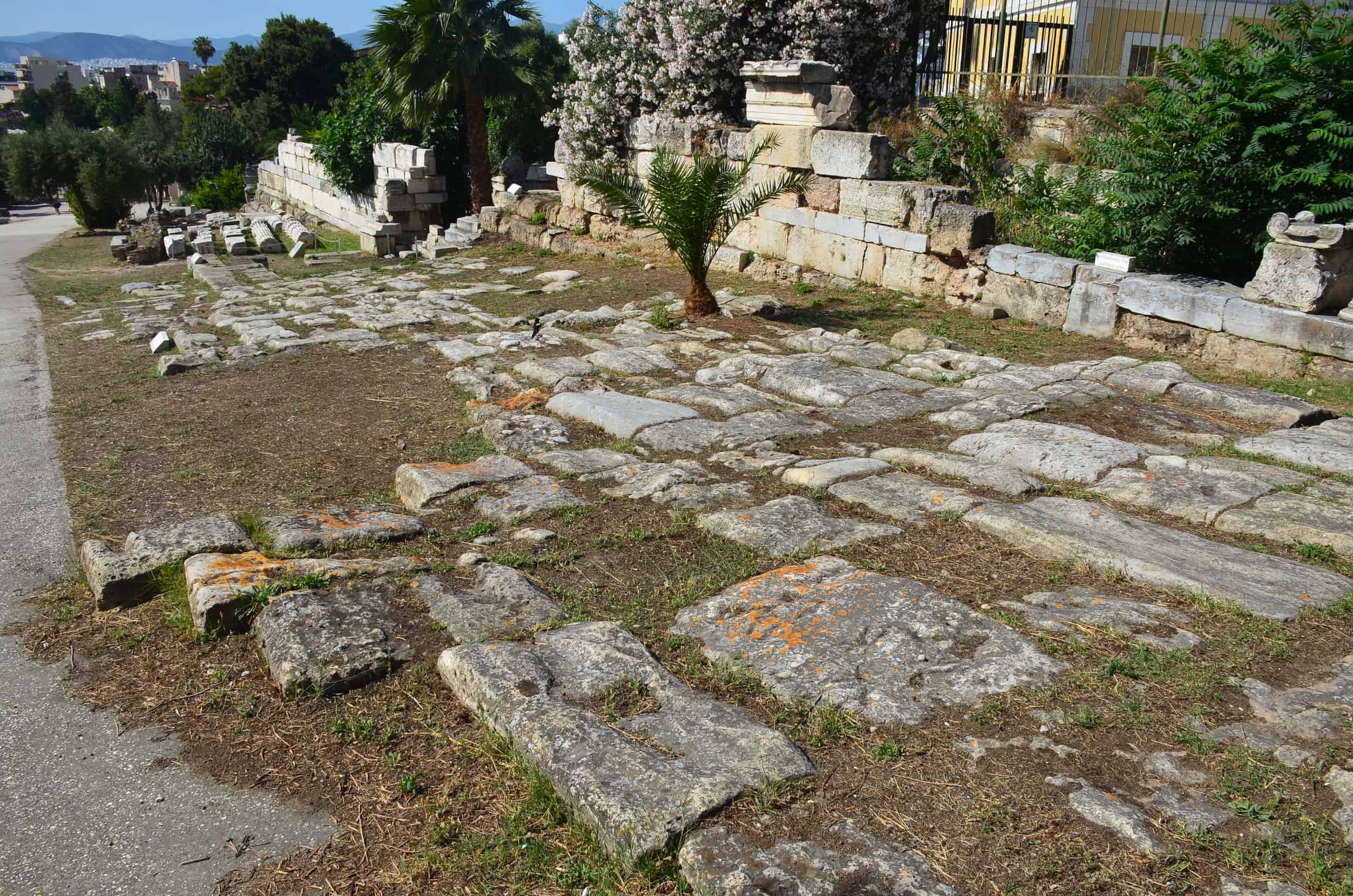 Paved section of the Panathenaic Way at the Ancient Agora of Athens