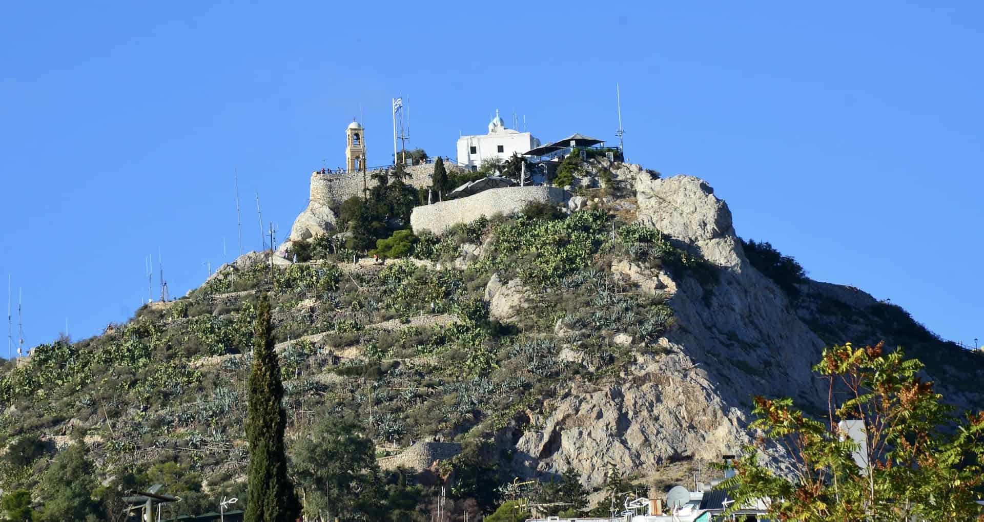Top of Lycabettus Hill in Athens, Greece