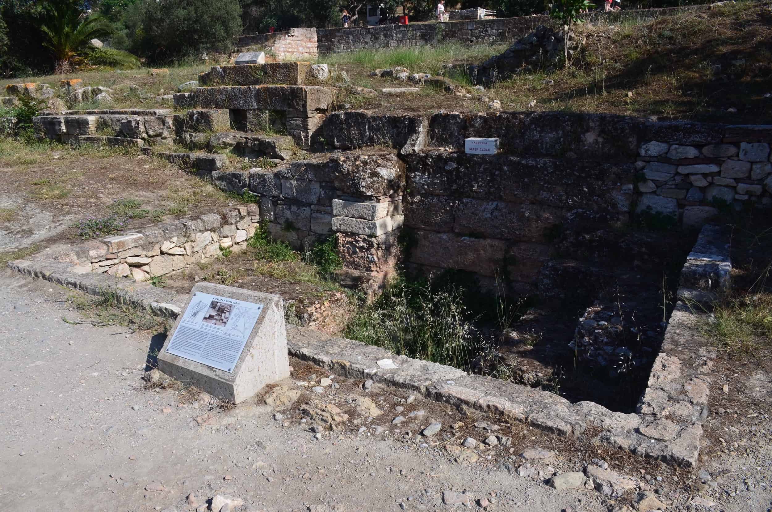 Water Clock in the South Square of the Ancient Agora of Athens