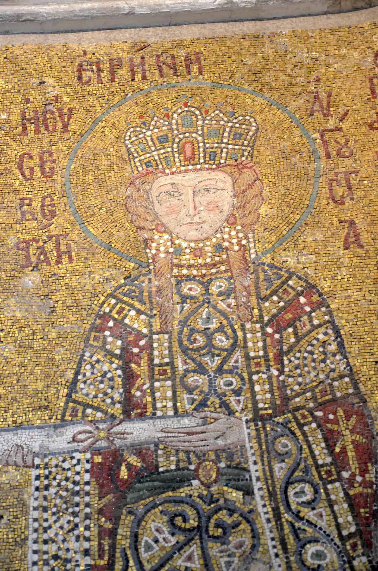 Empress Irene on the Komnenos mosaic