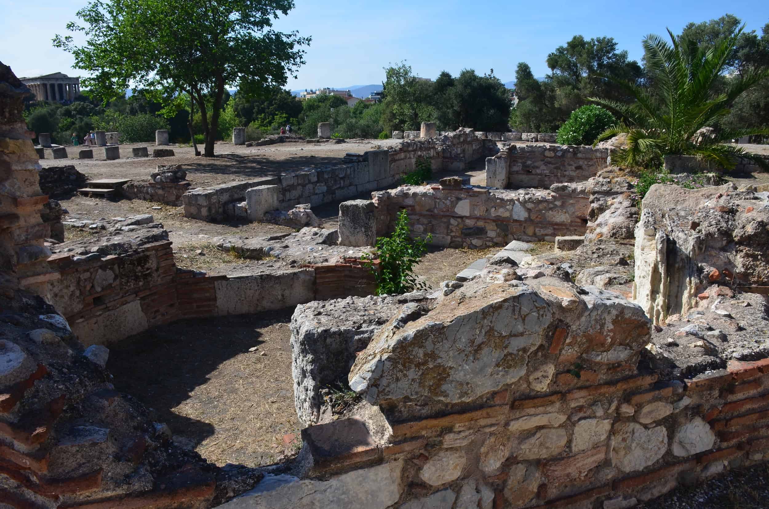 Rooms east of the Middle Stoa at the Palace of the Giants at the Ancient Agora of Athens