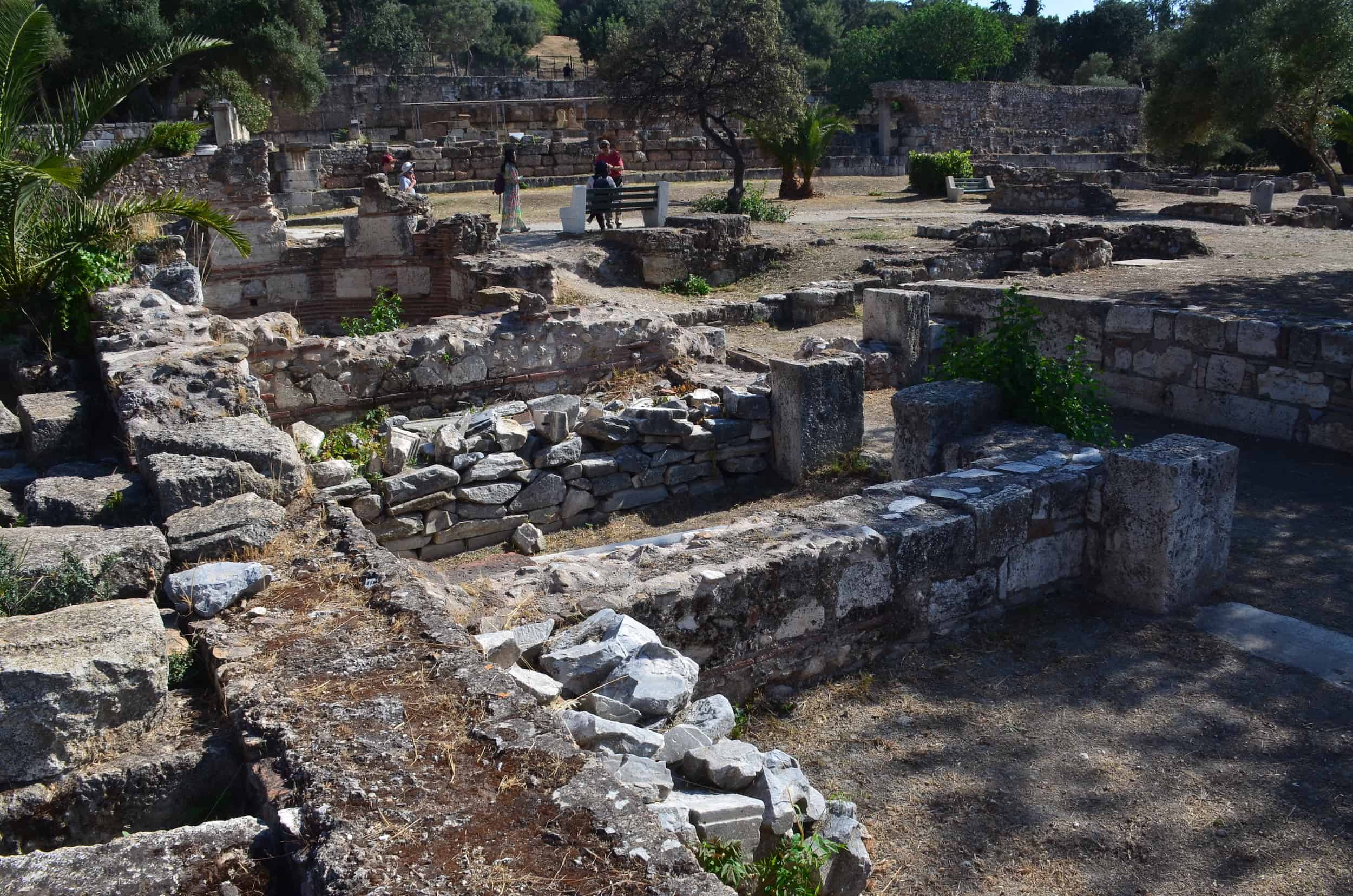 Rooms east of the Middle Stoa at the Palace of the Giants