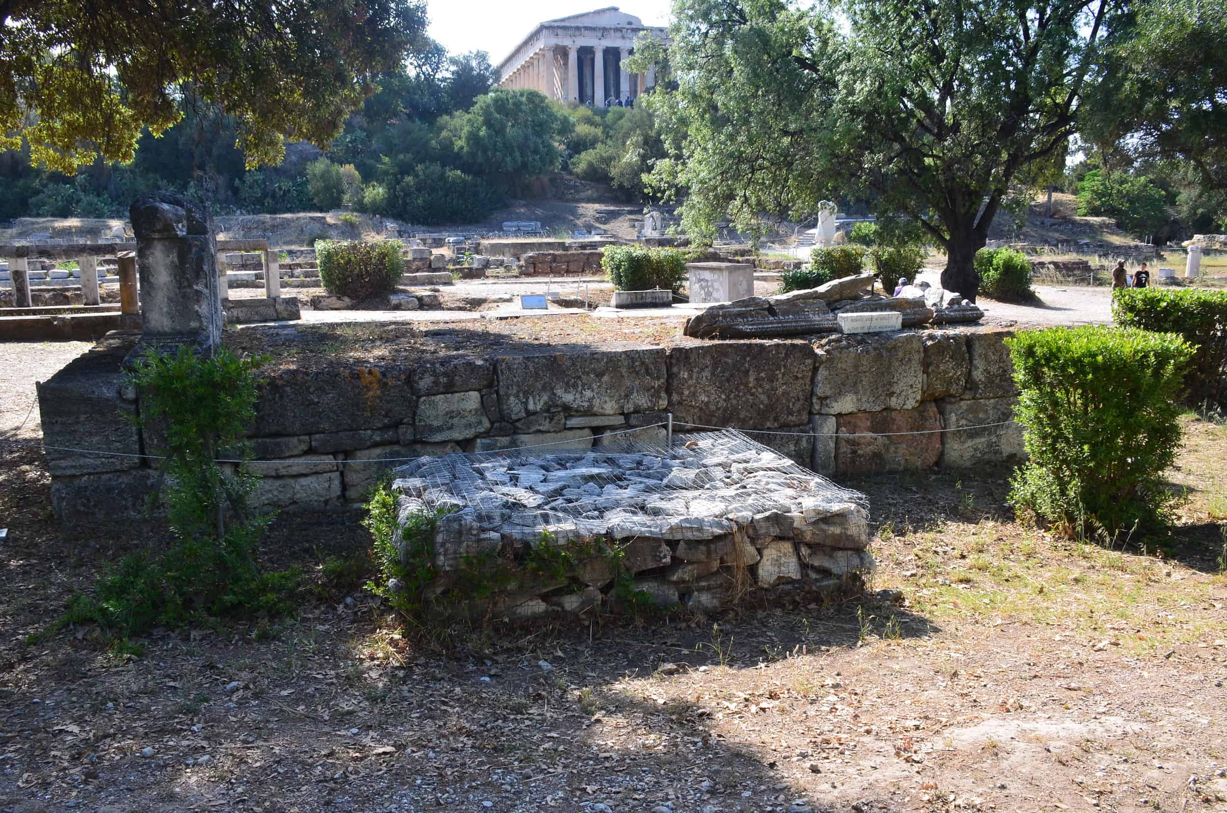 Altar of Zeus Agoraios from the east