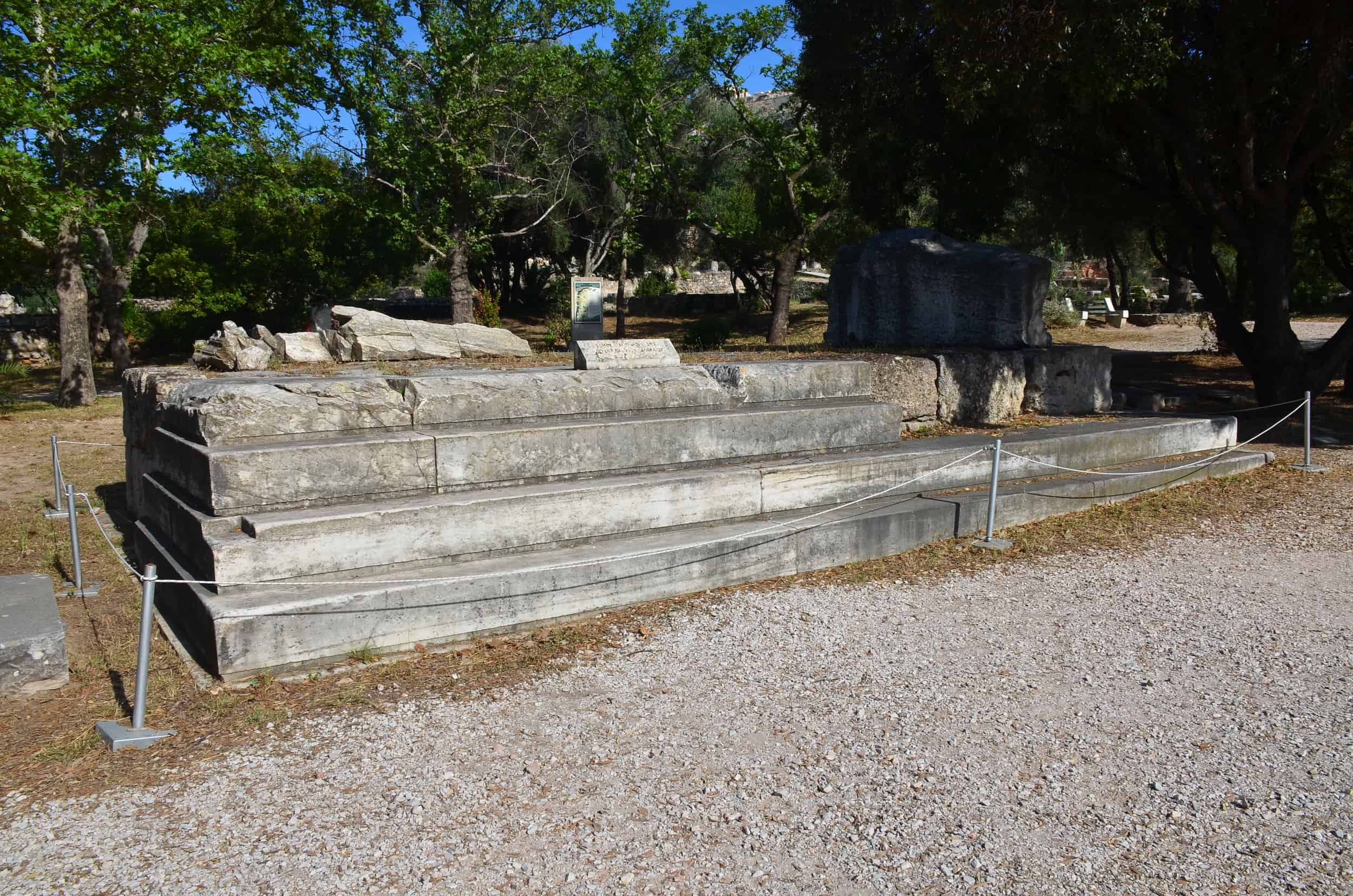 Altar of Zeus Agoraios at the Ancient Agora of Athens